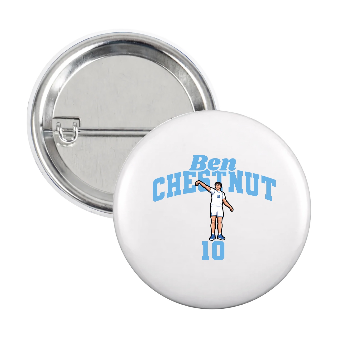 Game Day Button — Signature Arch in White