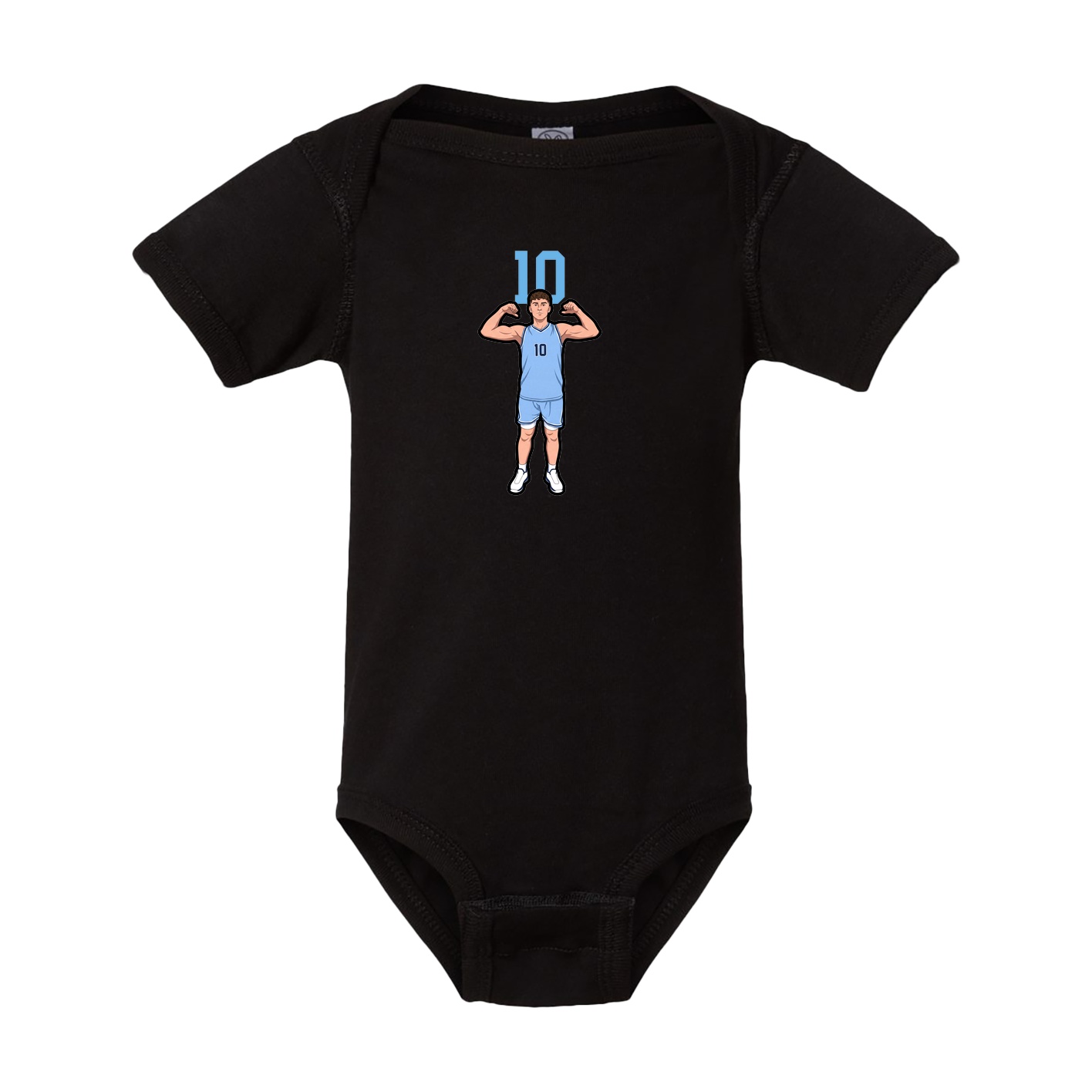 Baby Onesie — Number Top in Black
