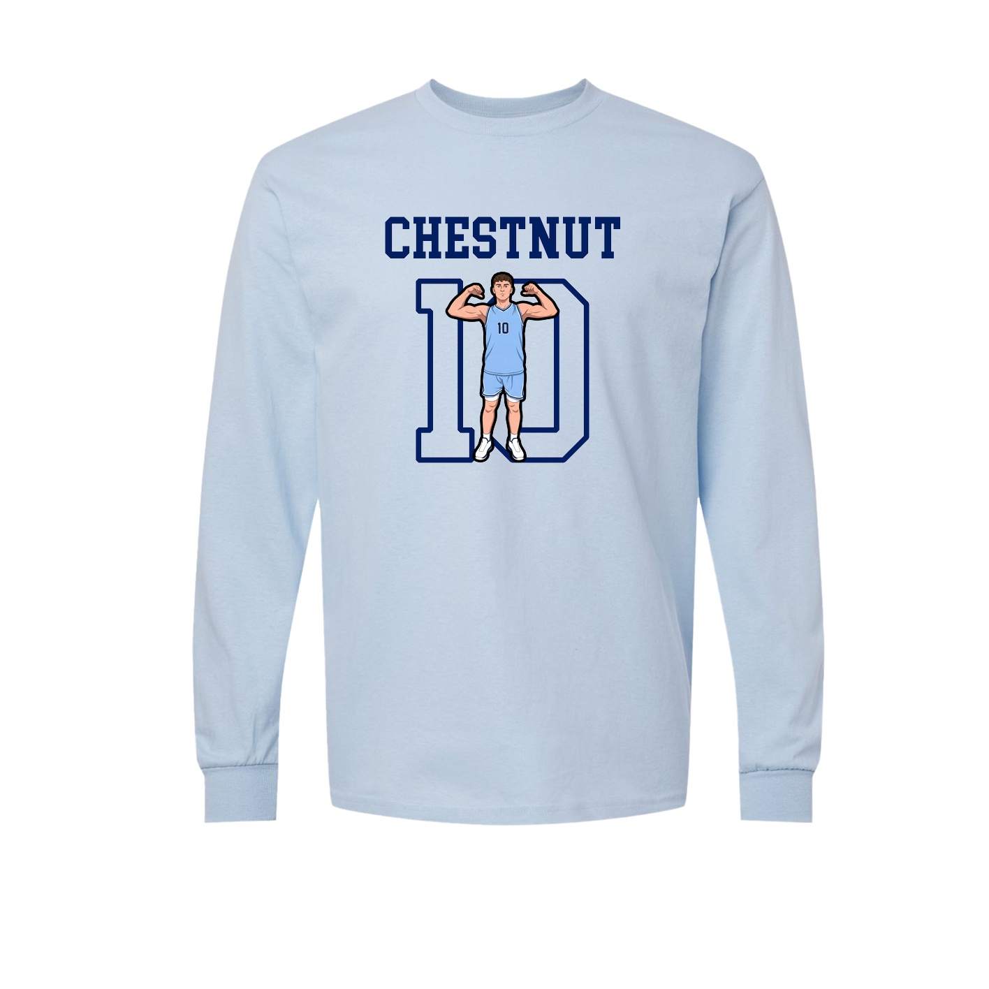 Long Sleeve Tee — Shirsey in Light Blue