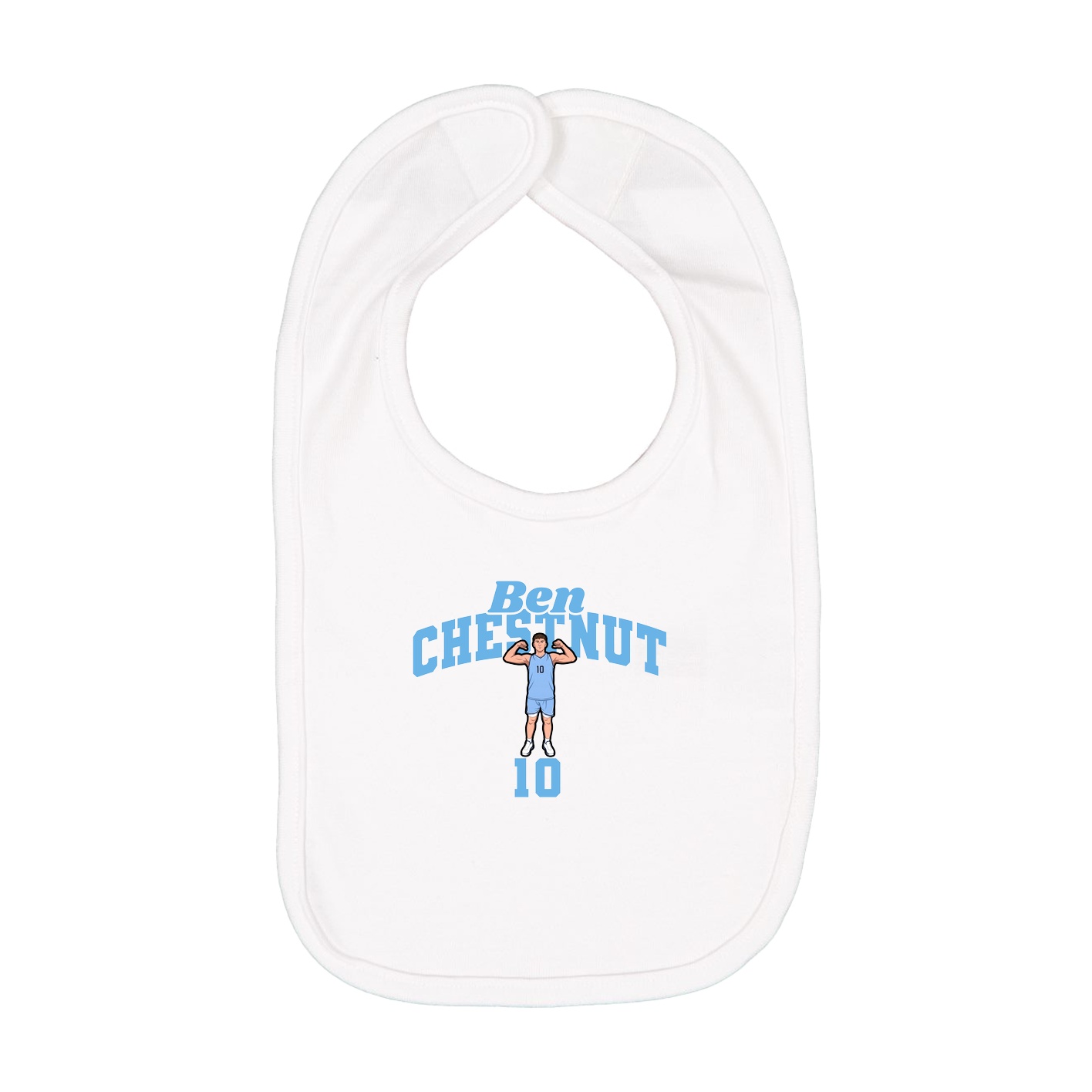 Infant Bib — Signature Arch in White