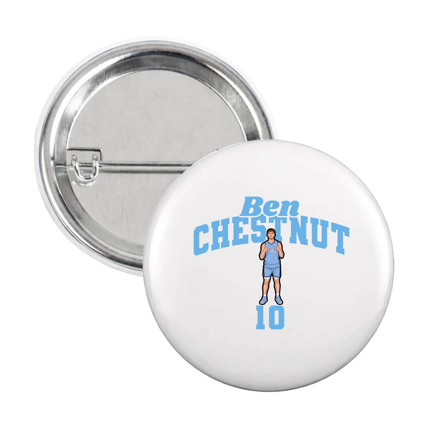 Game Day Button — Signature Arch in White