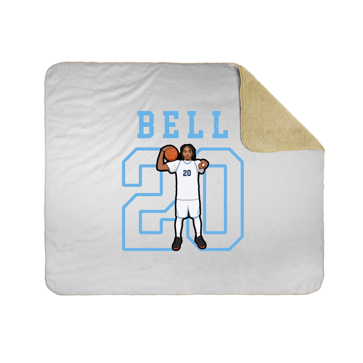 Throw Blanket — Shirsey in White