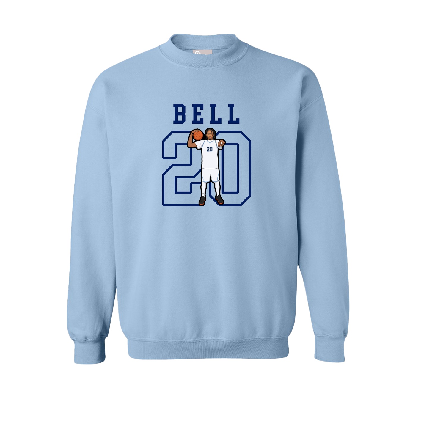Fleece Crew — Shirsey in Light Blue