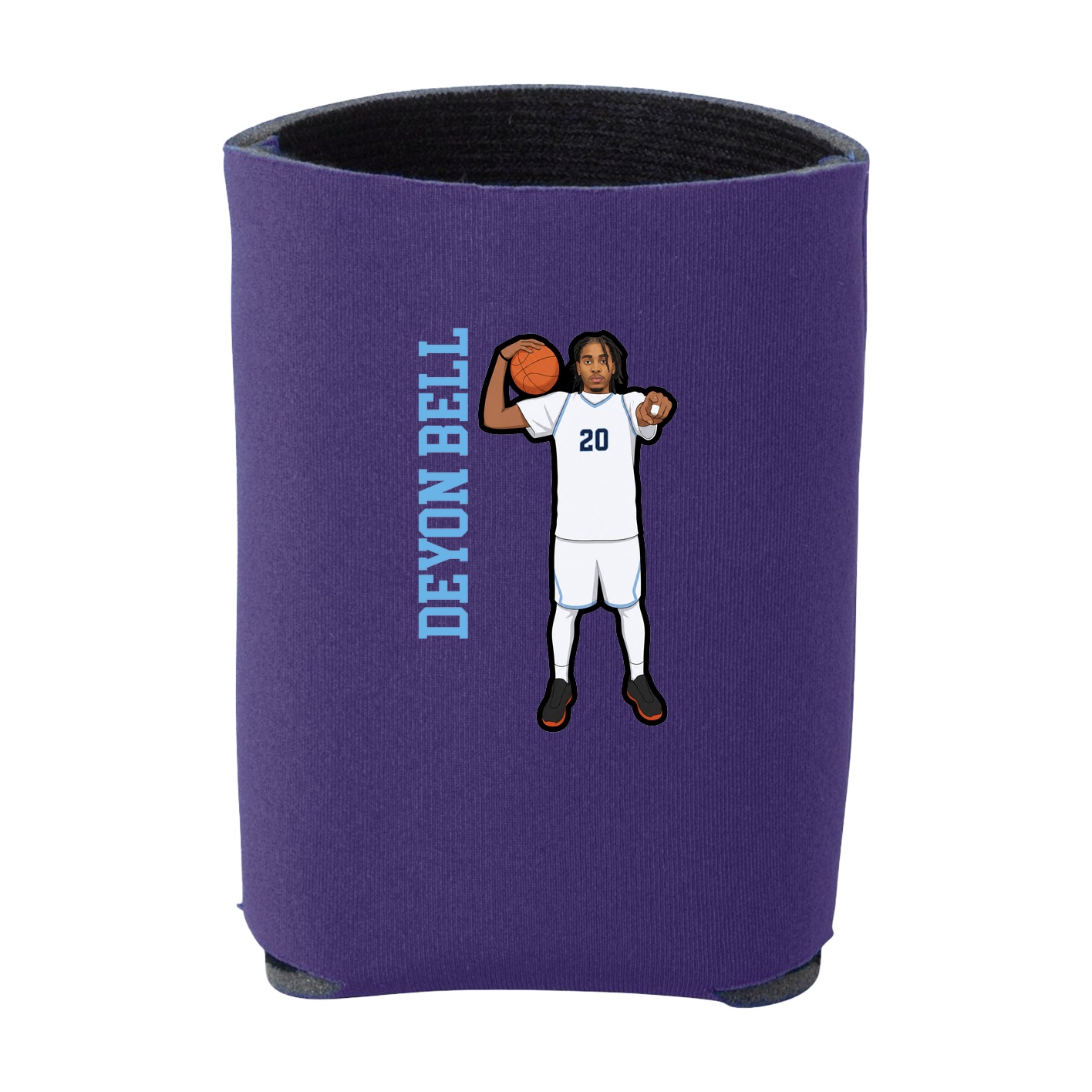 Can Holder — Name Vertical in Purple