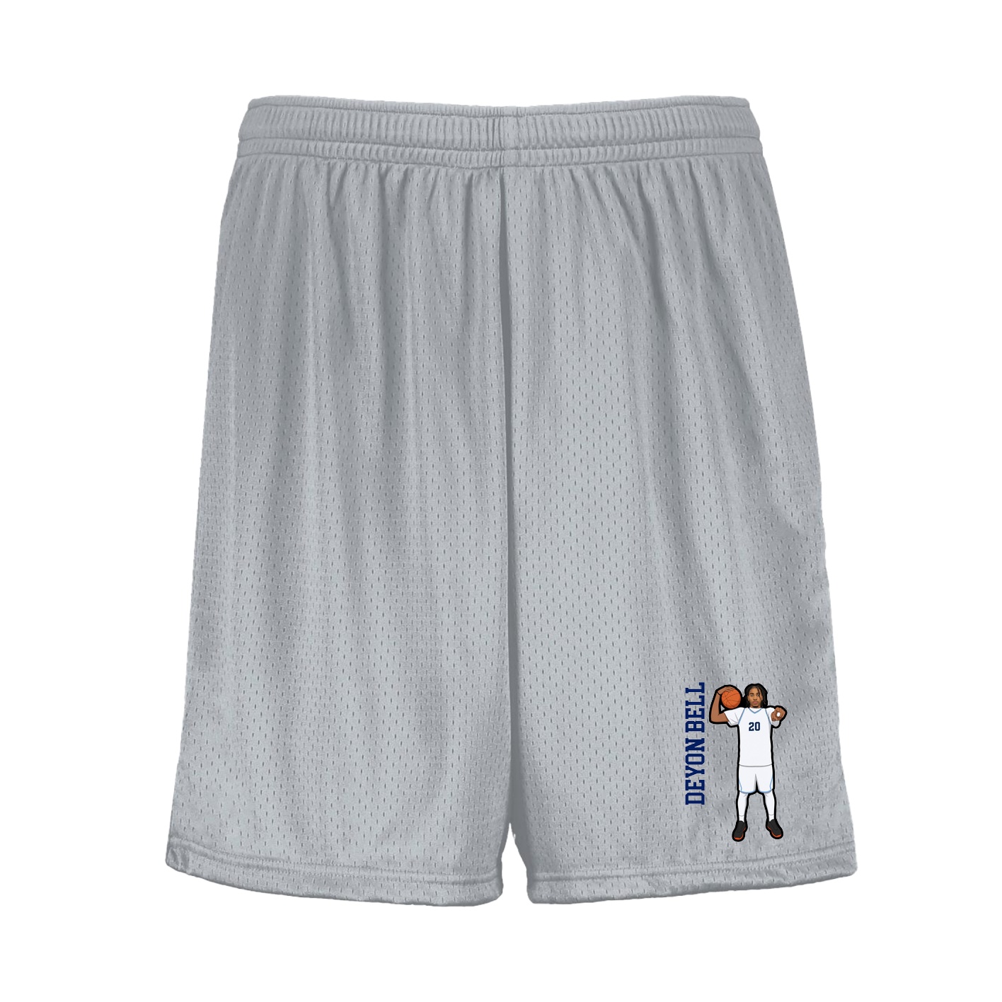 Shorts — Name Vertical in Silver