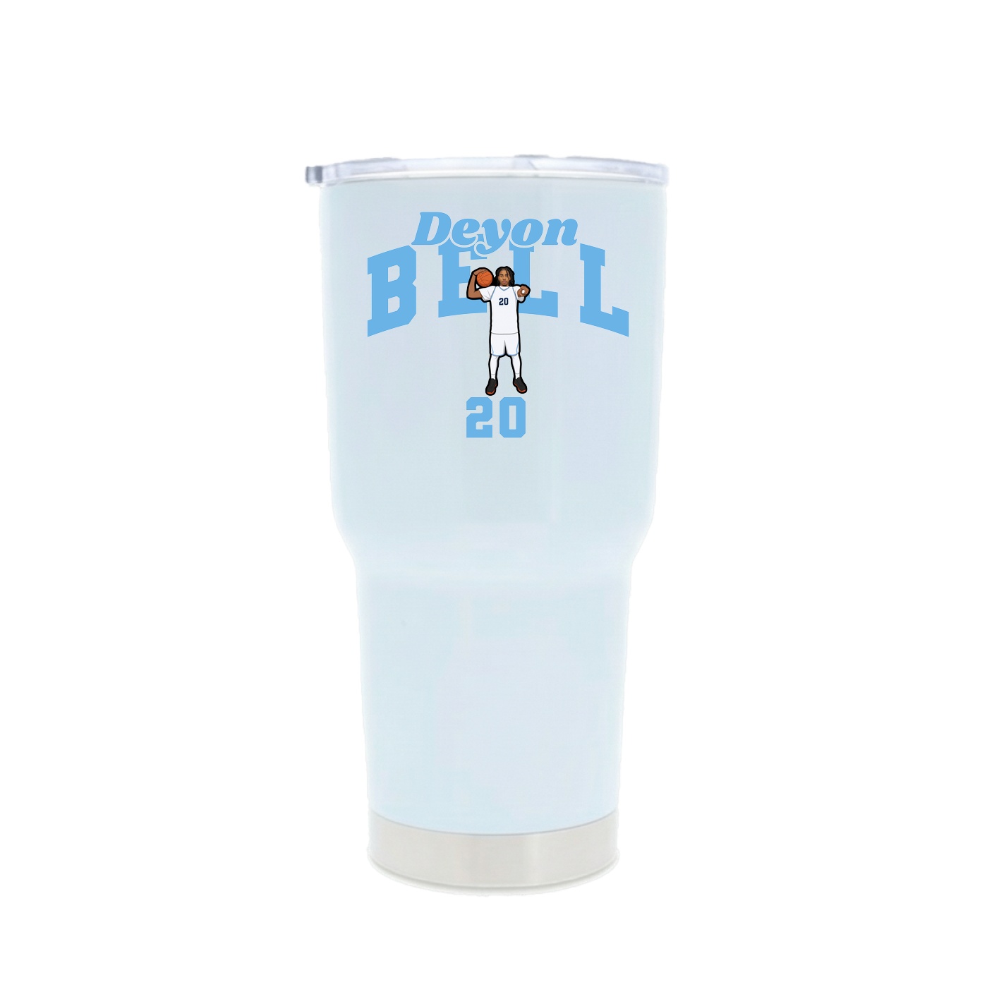 30oz Stainless Steel Tumbler — Signature Arch in White