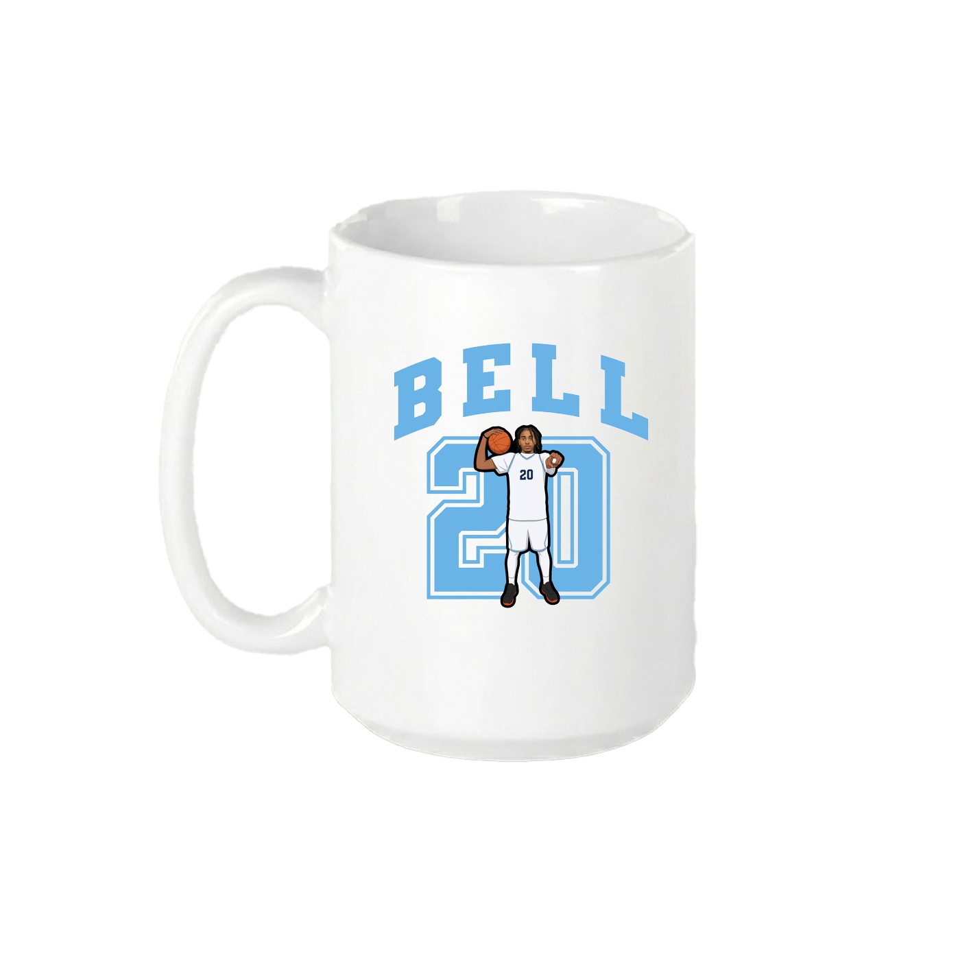 15oz Coffee Mug — Number in White