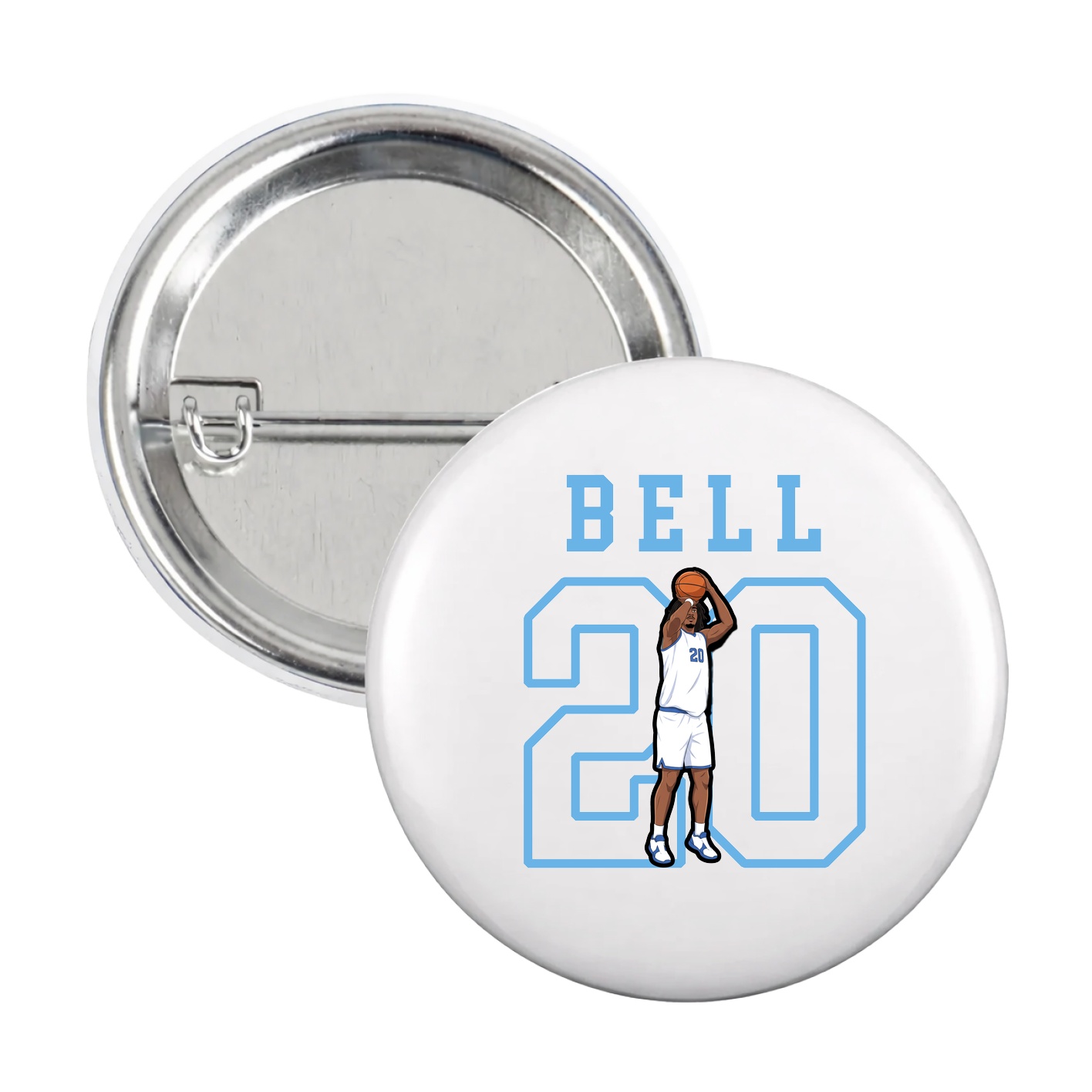Game Day Button — Shirsey in White