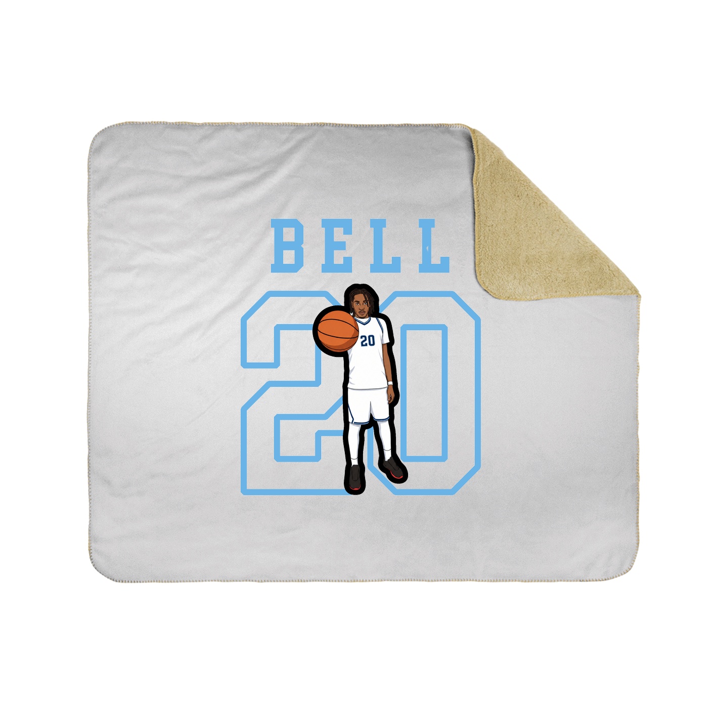 Throw Blanket — Shirsey in White