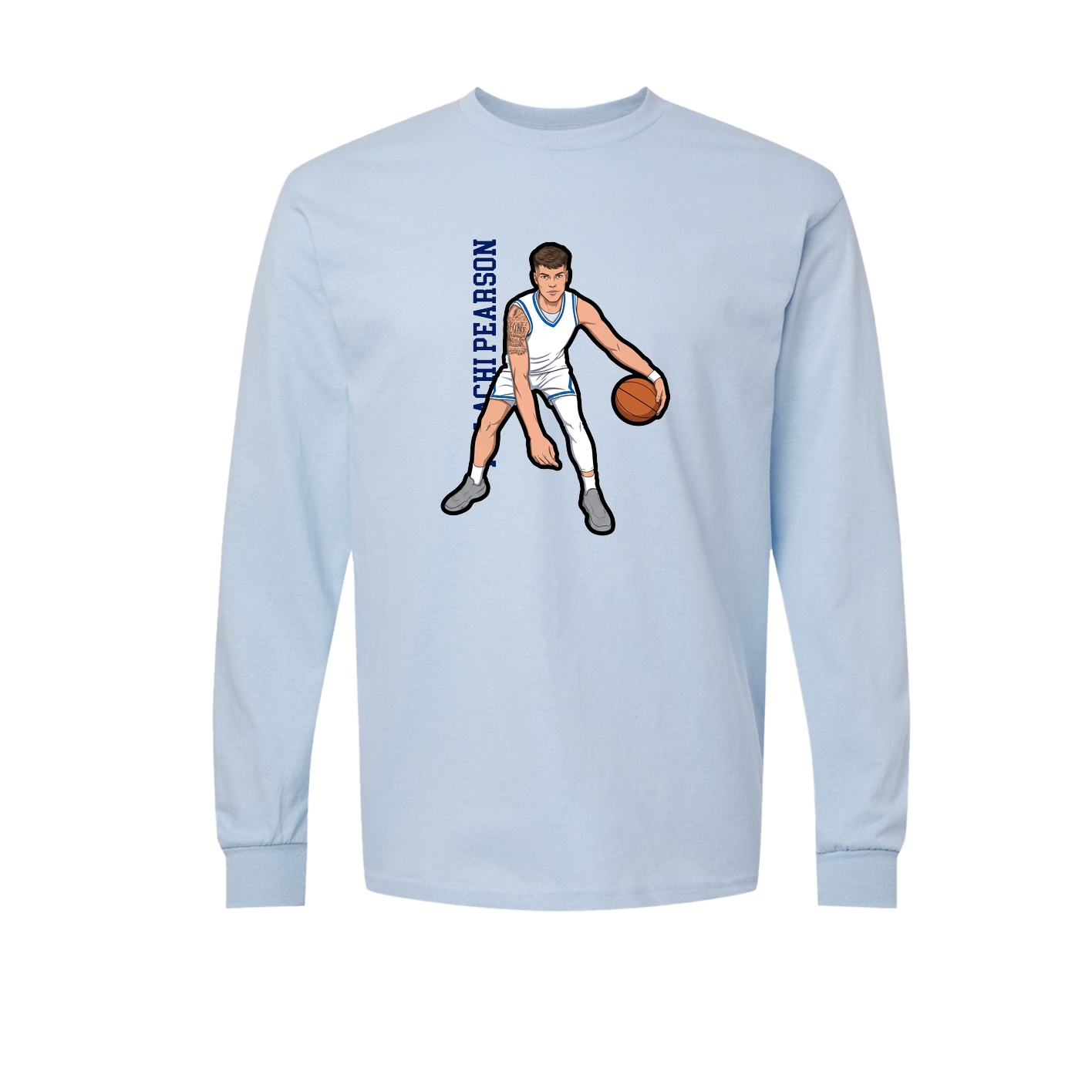 Long Sleeve Tee — Classic in Light Blue