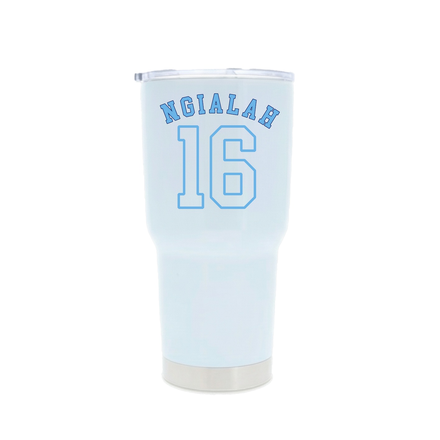 30oz Stainless Steel Tumbler — Shirsey Arch in White