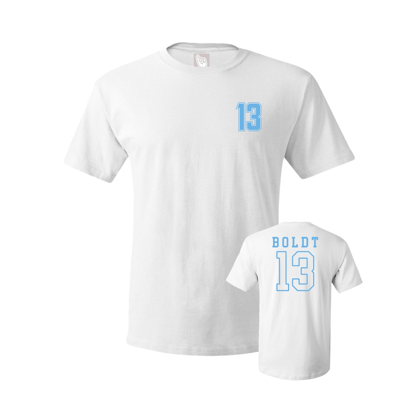 Youth Tee — Chest Back in White