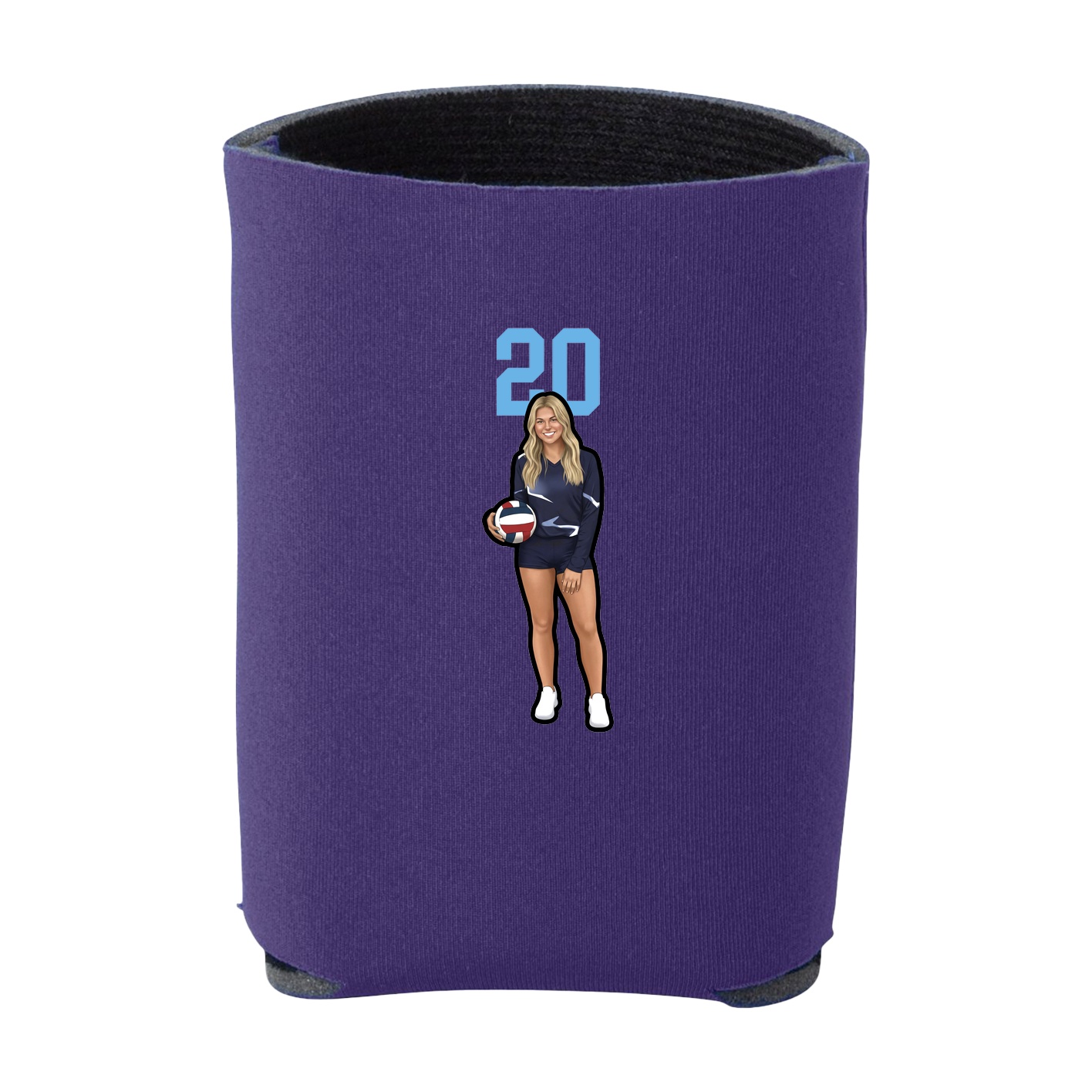 Can Holder — Number Top in Purple