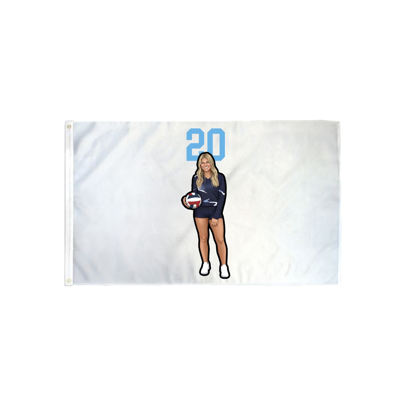 3x5 Flag — Number Top in Classic