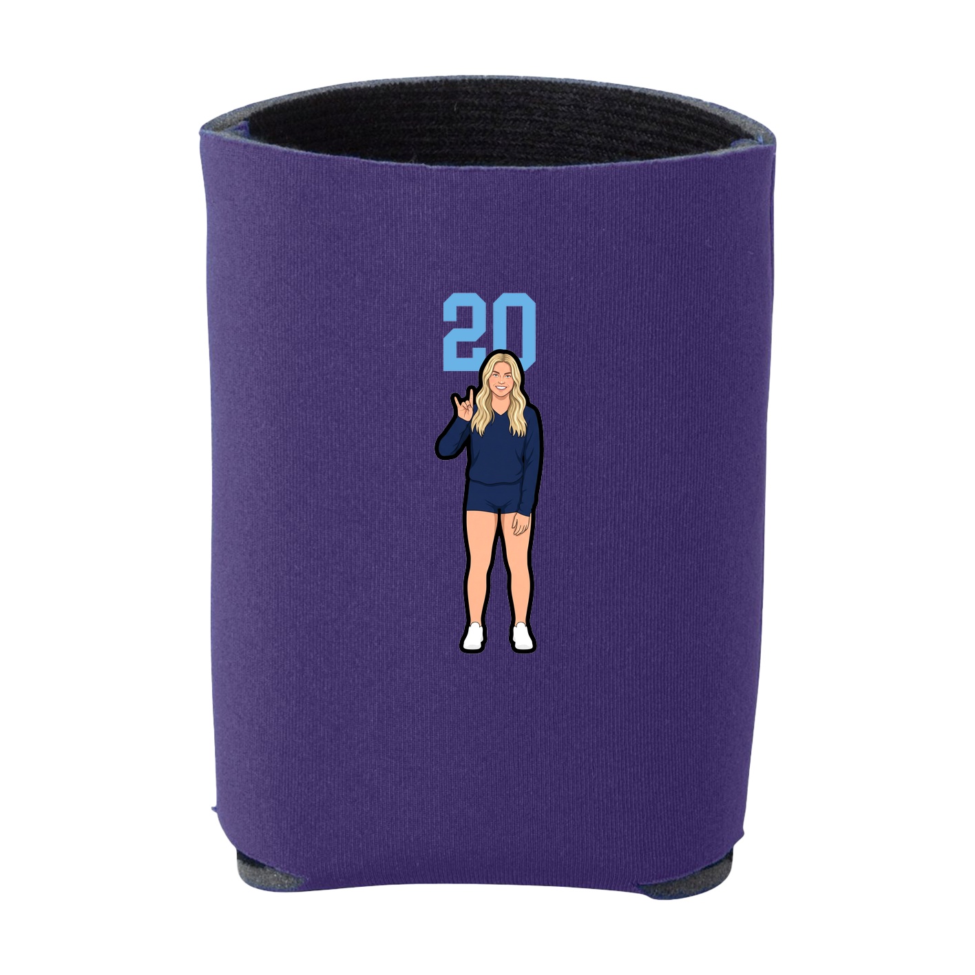 Can Holder — Number Top in Purple