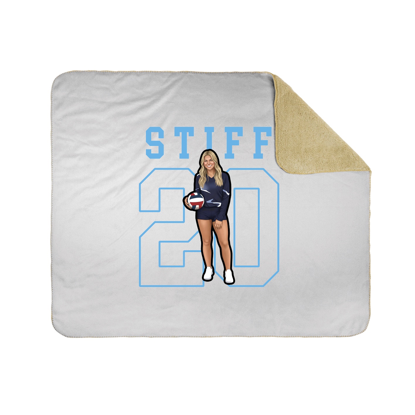 50x60 Sherpa Lined Throw Blanket