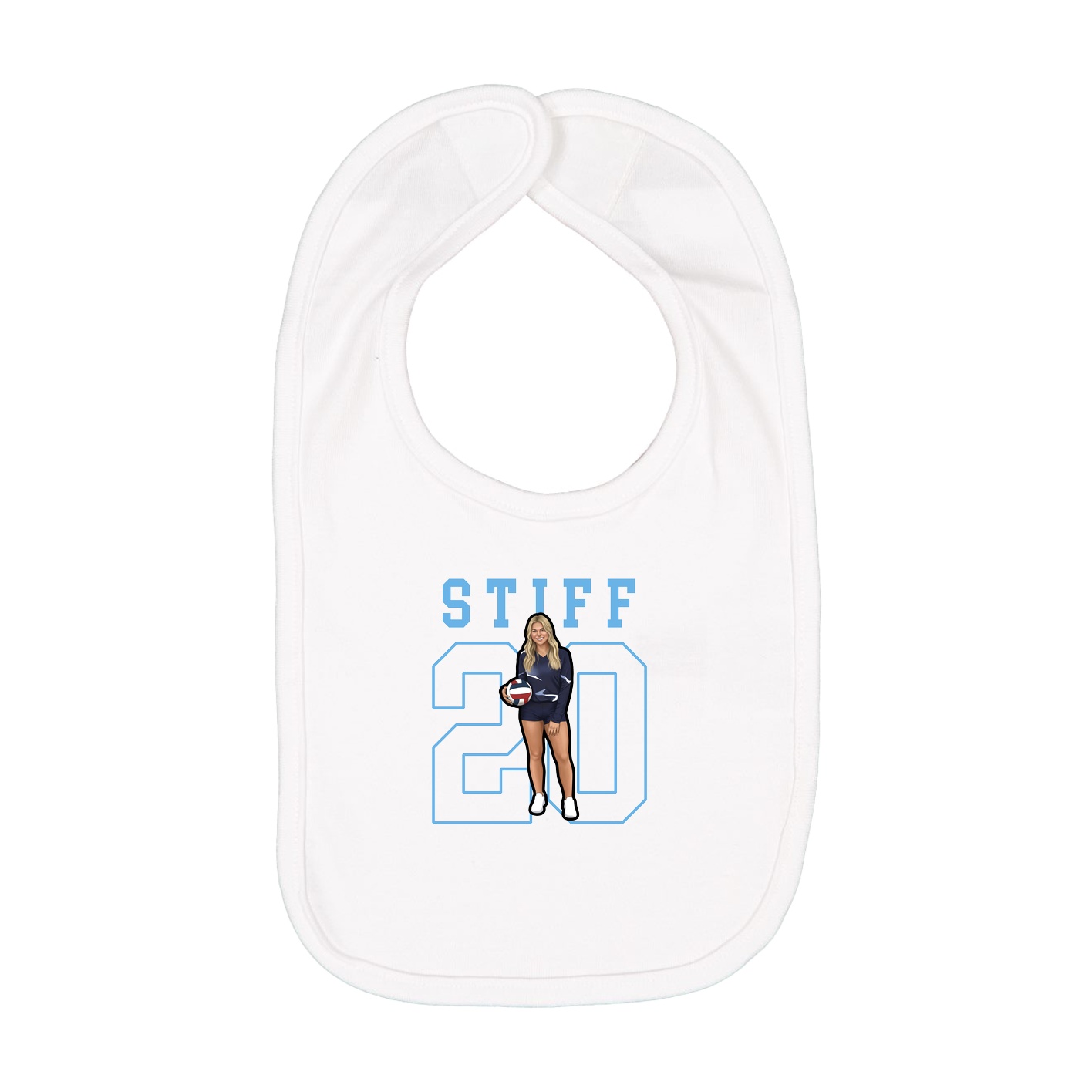 Infant Bib — Shirsey in White