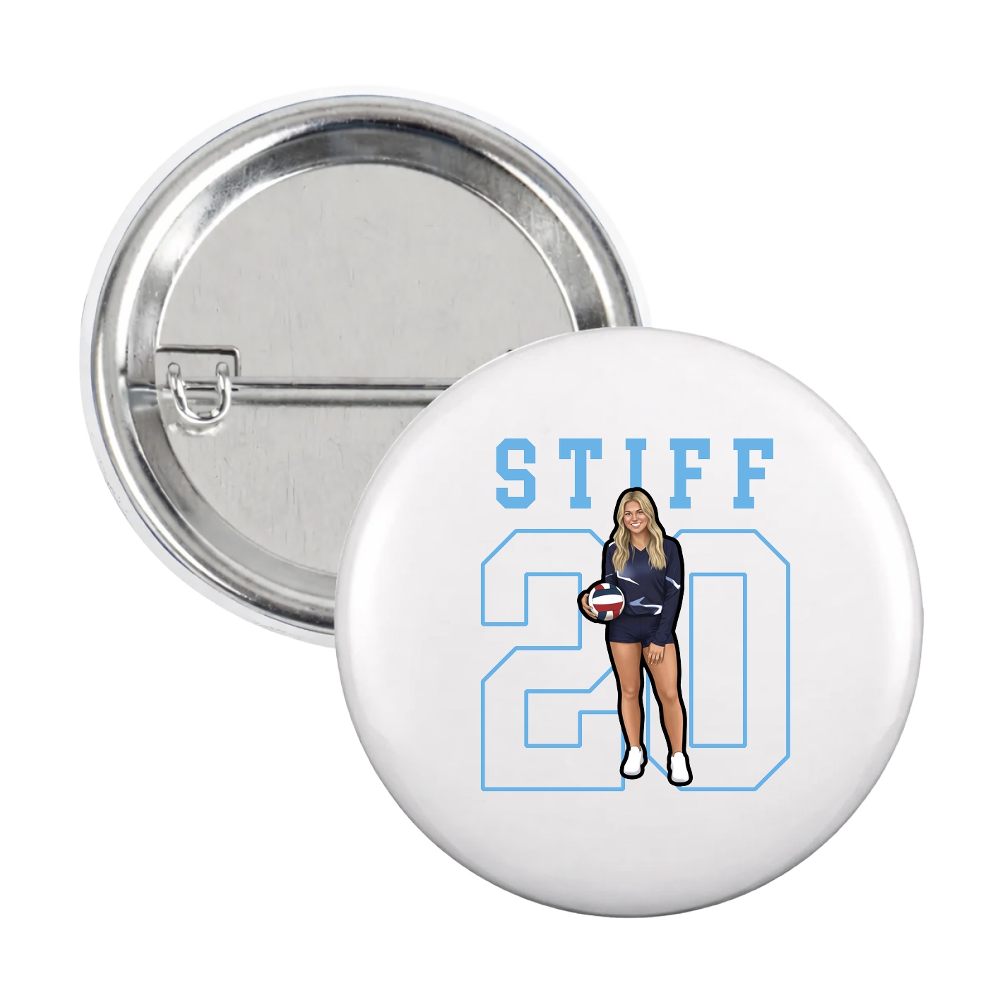 Game Day Button — Shirsey in White