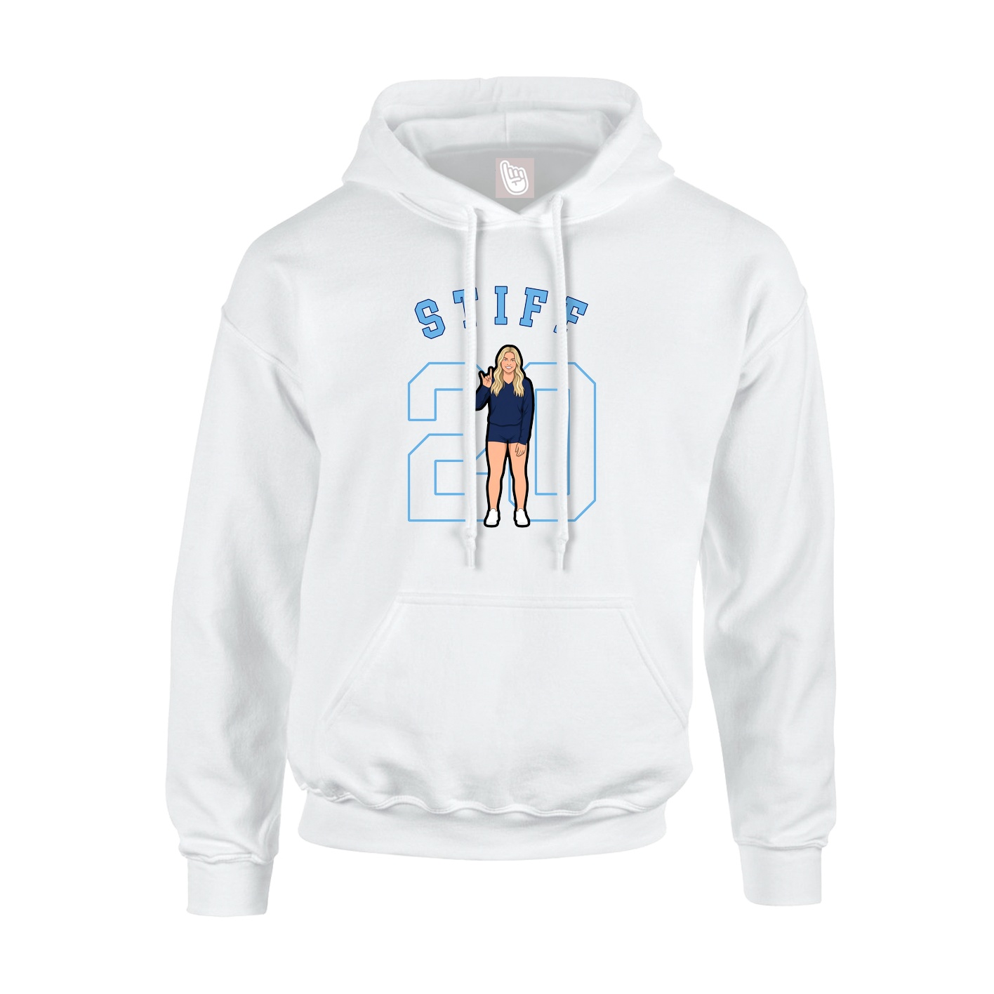 Hoodie — Shirsey Arch in White