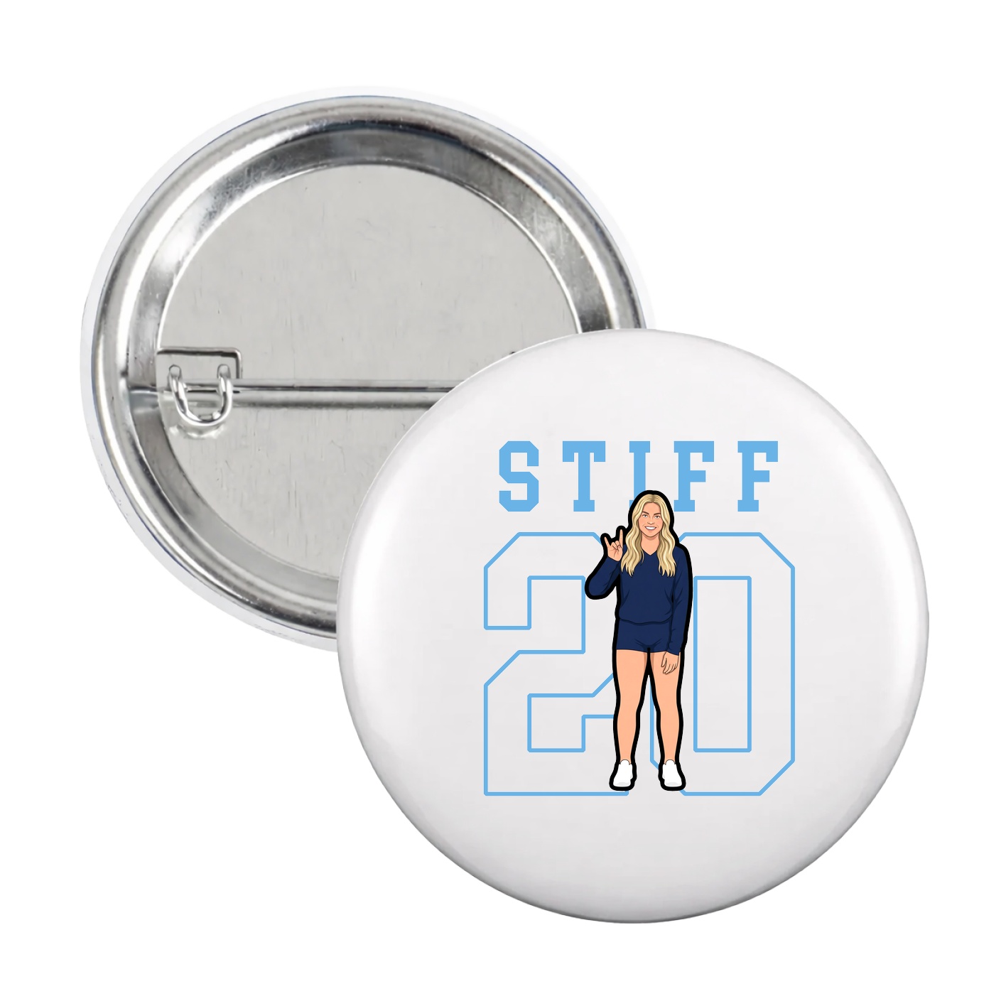 Game Day Button — Shirsey in White