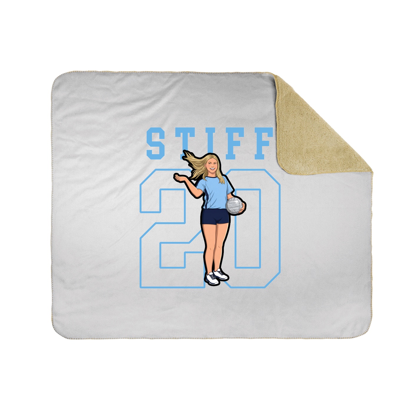 Throw Blanket — Shirsey in White