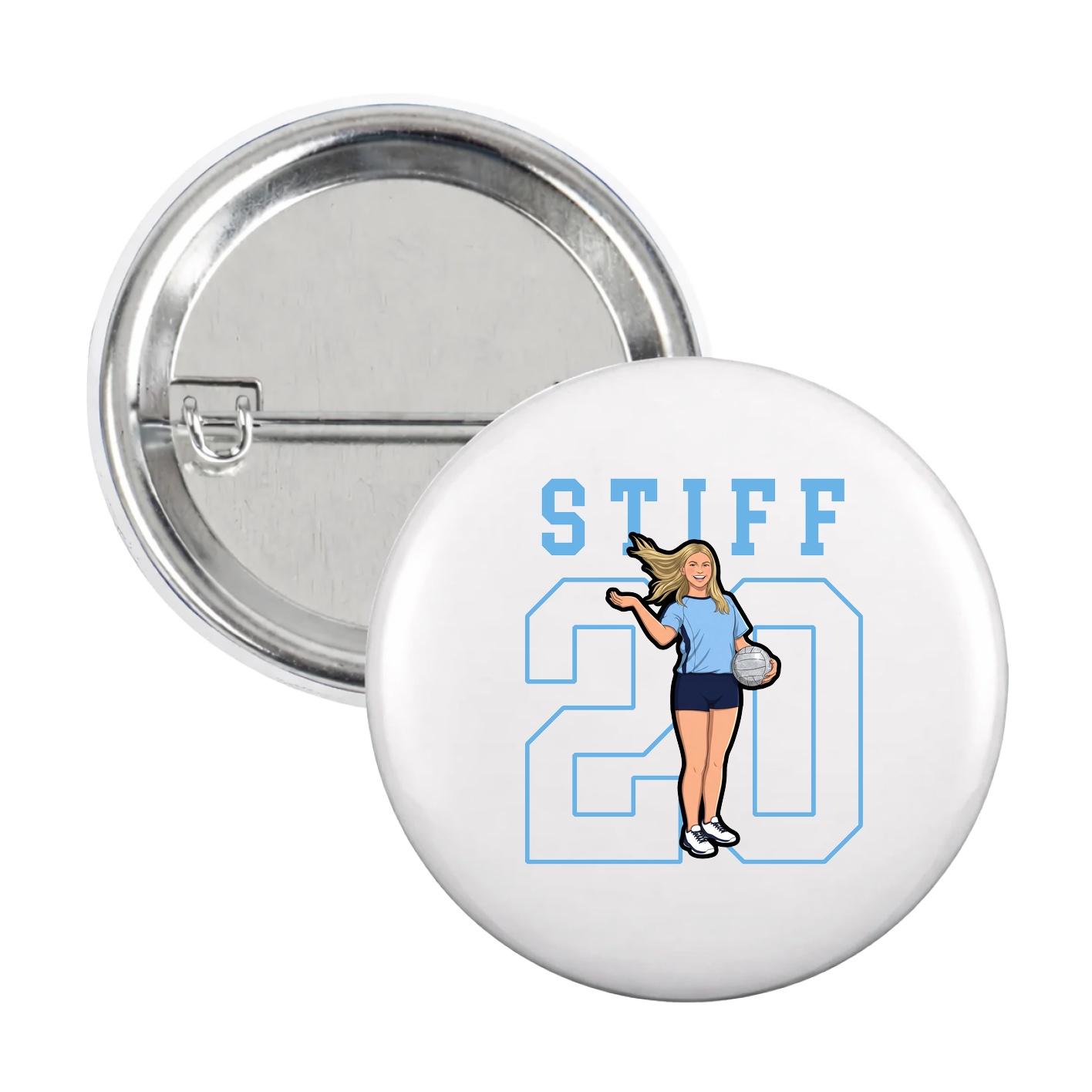 Game Day Button — Shirsey in White