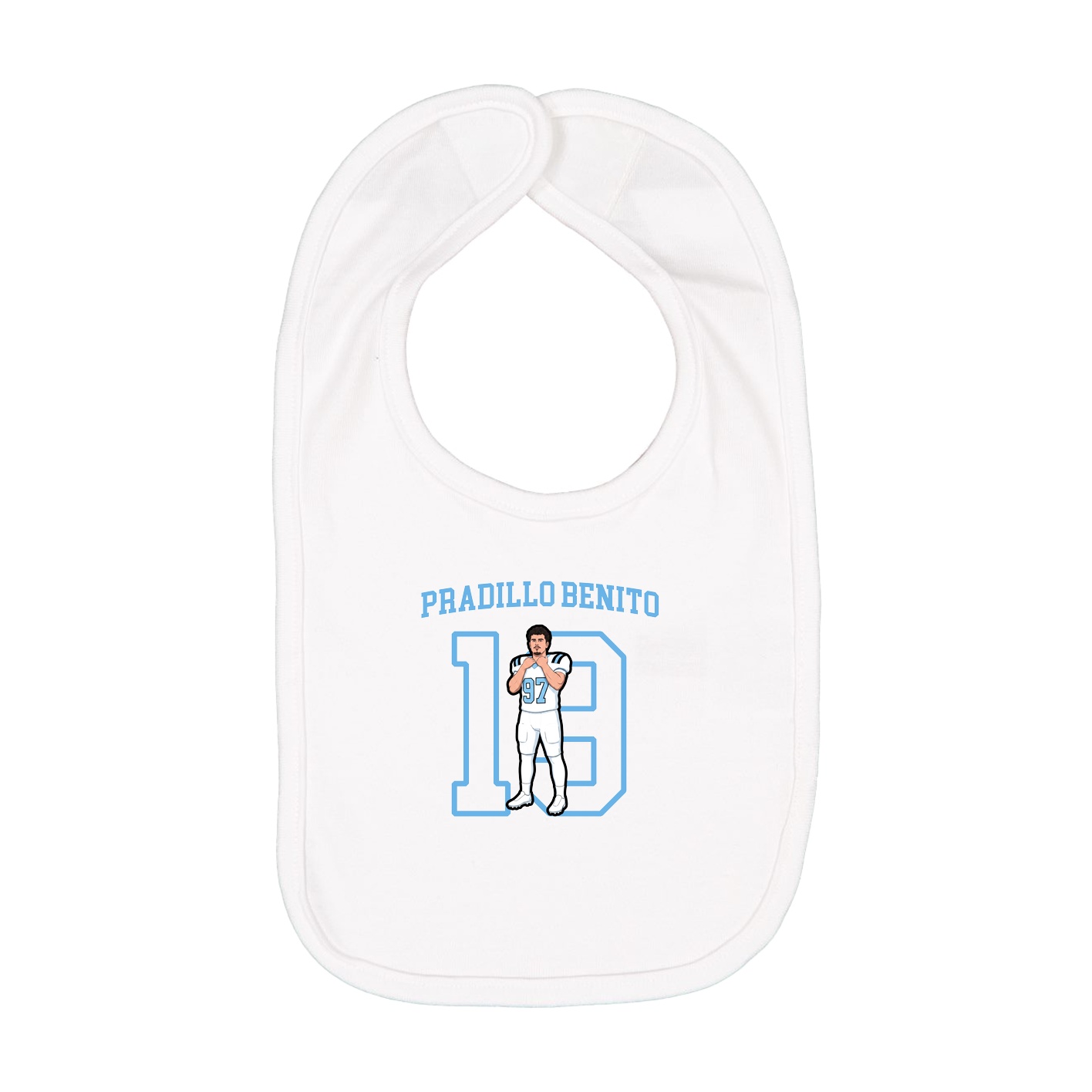 Infant Bib — Shirsey in White