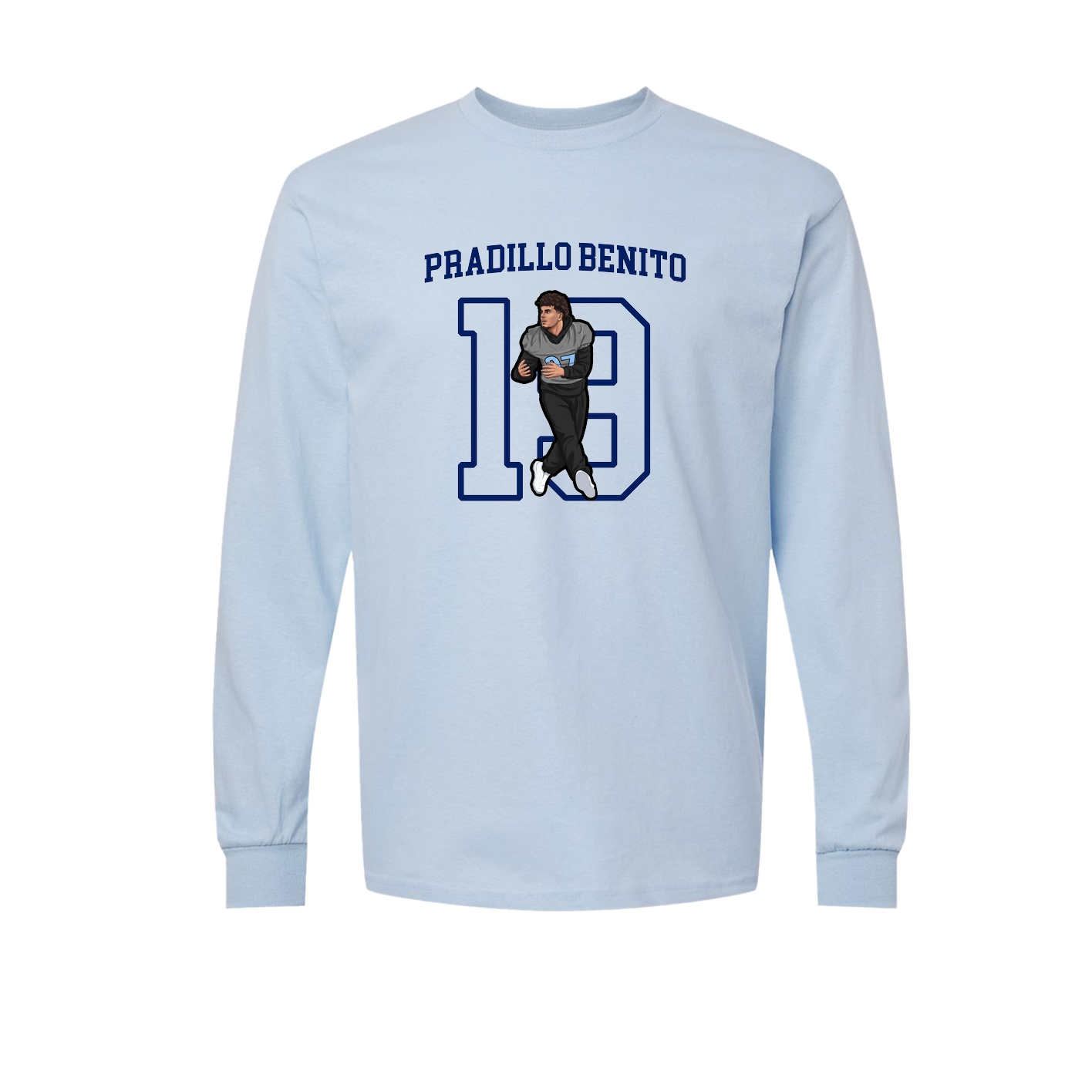 Long Sleeve Tee — Shirsey in Light Blue