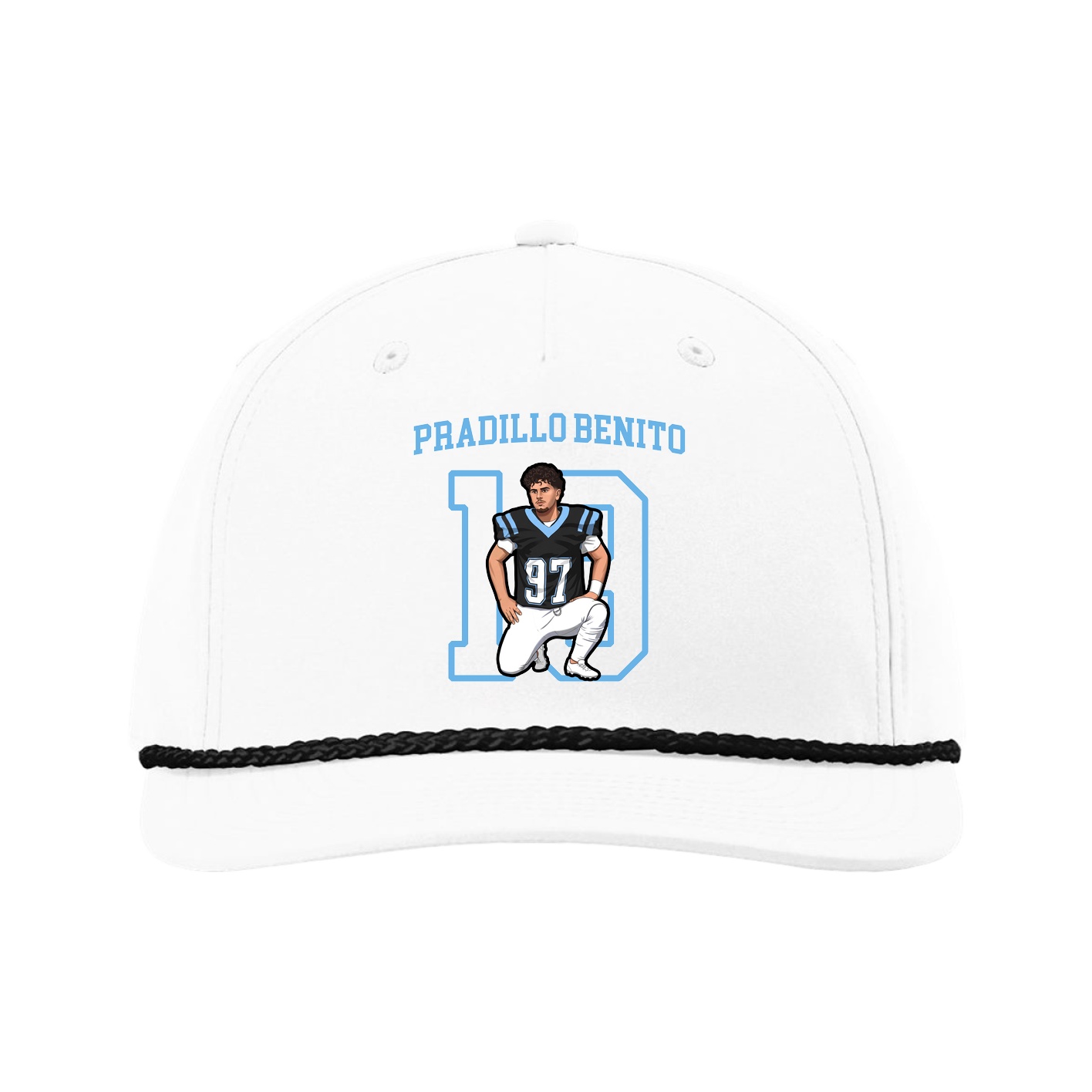 Five-Panel Classic Rope Cap — Shirsey in White