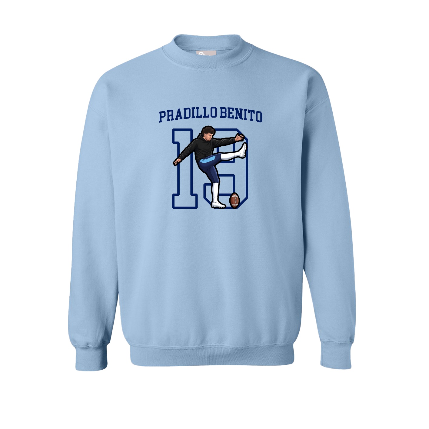 Fleece Crew — Shirsey in Light Blue