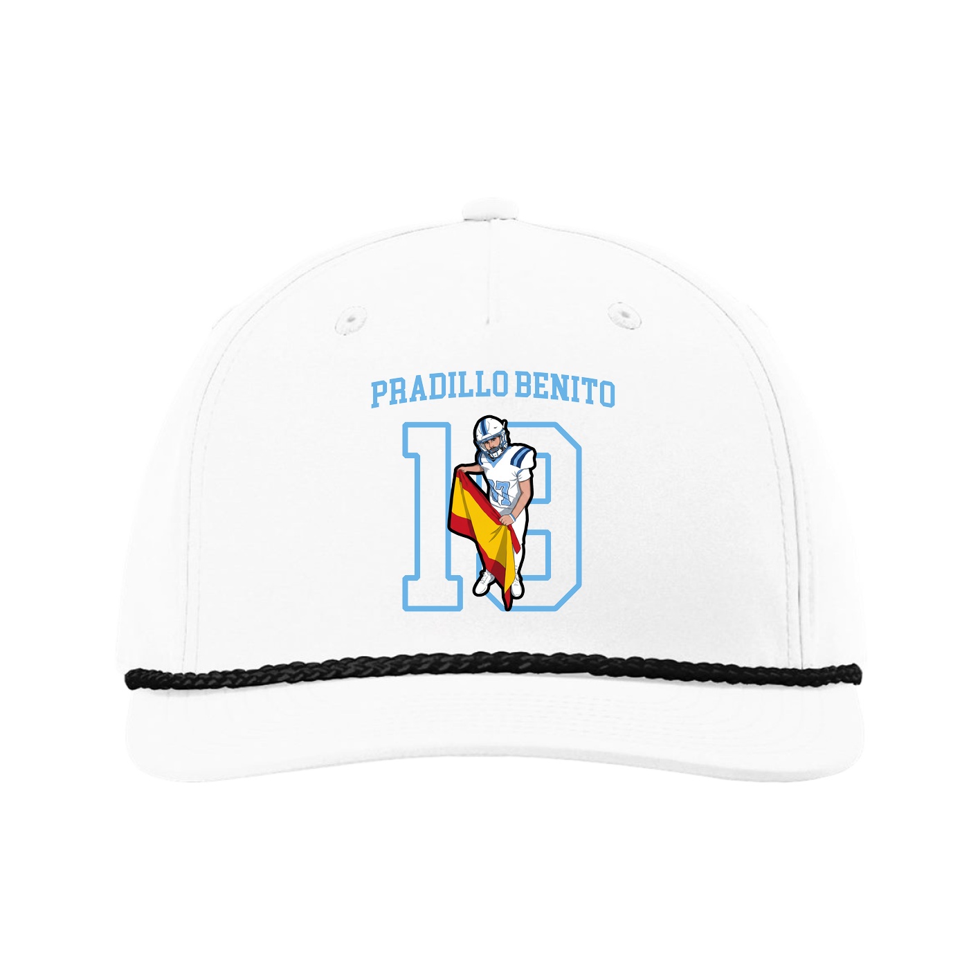 Five-Panel Classic Rope Cap — Shirsey in White