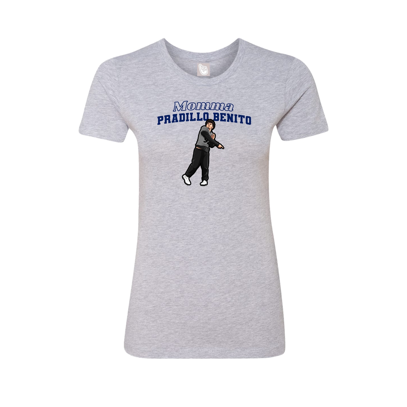 Womens Tee — Mothers Day Block in Grey