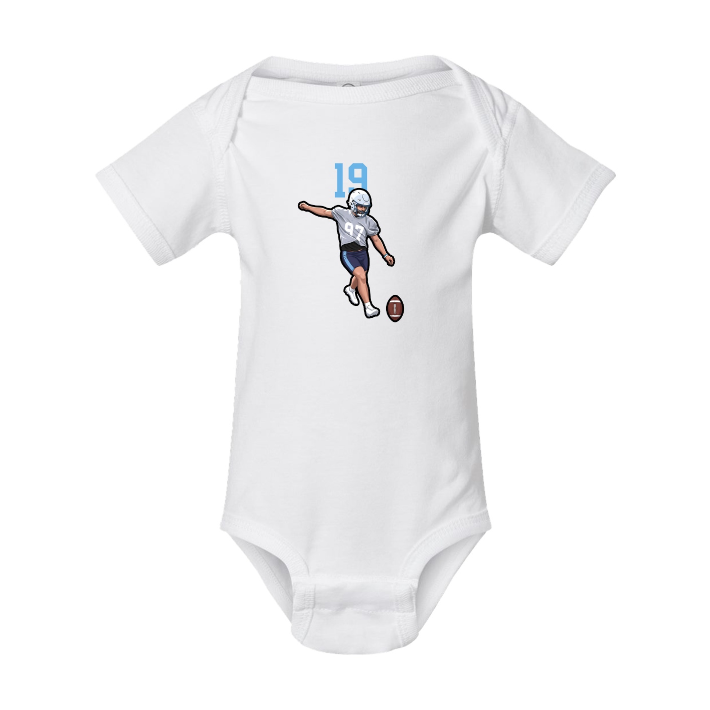 Baby Onesie — Number Top in White