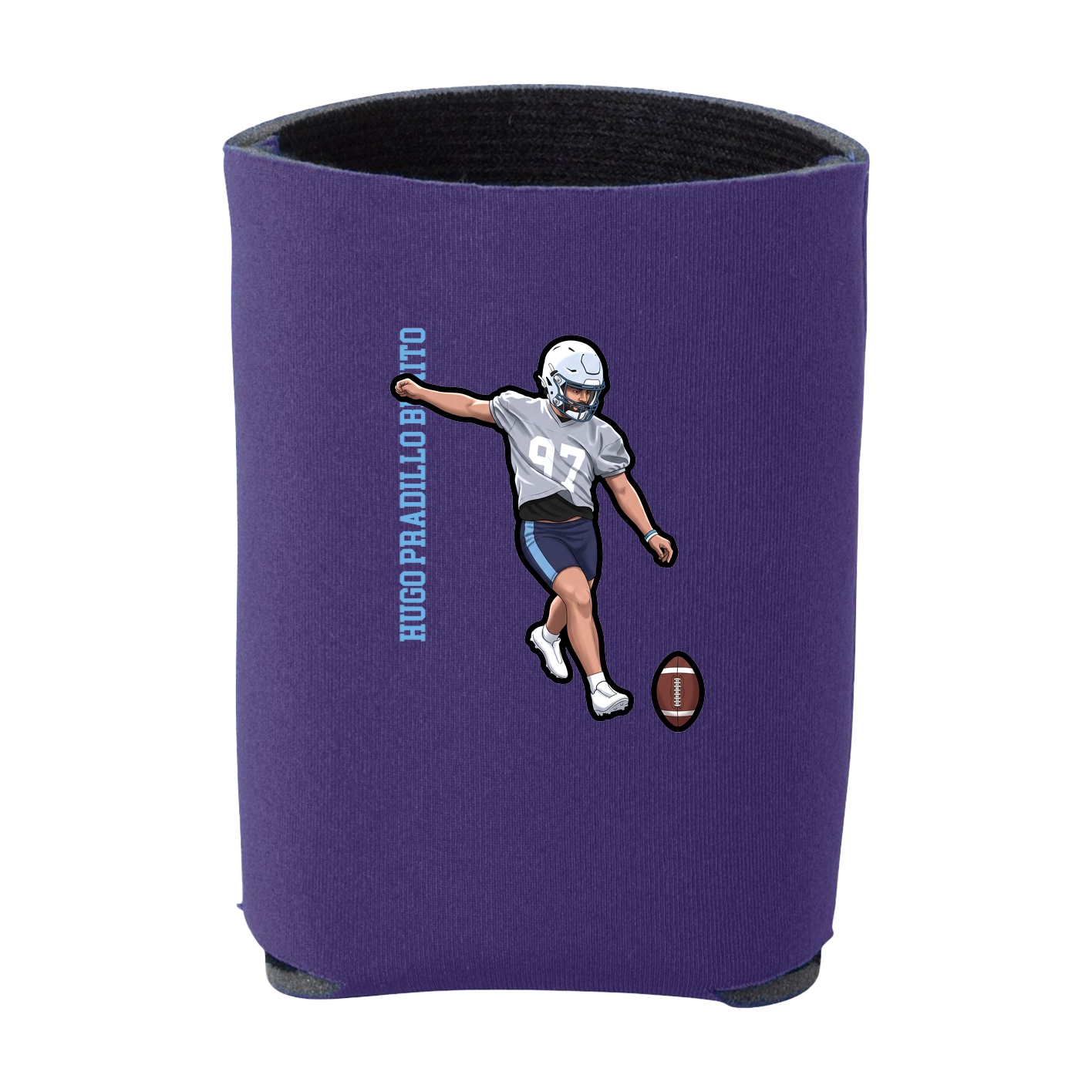 Can Holder — Name Vertical in Purple