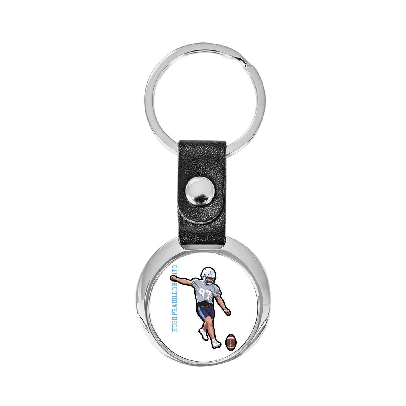 Key Chain — Name Vertical in Classic