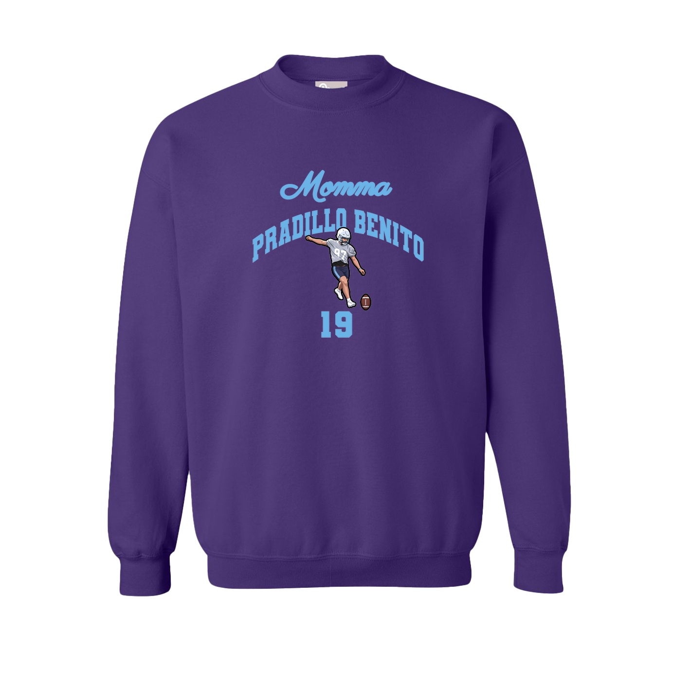 Fleece Crew — Mothers Day Arch in Purple