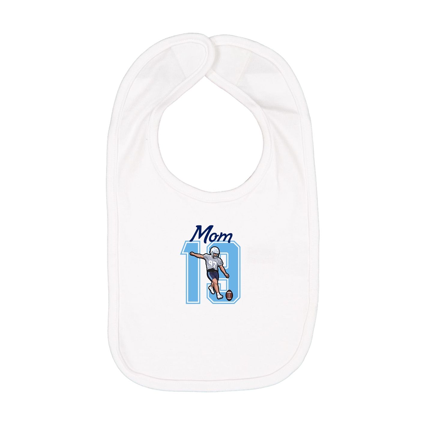 Infant Bib — Mothers Day Shirsey in White