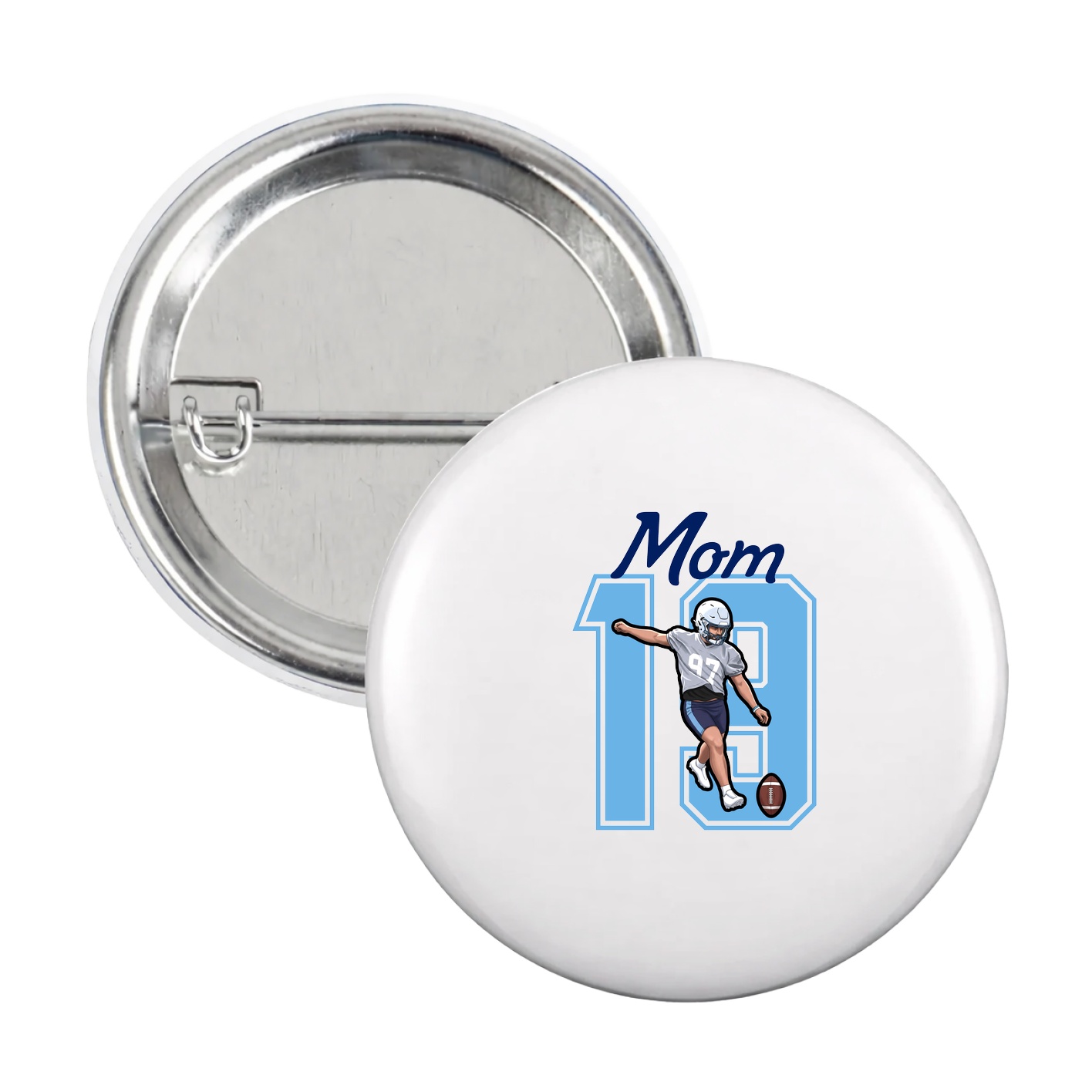 Game Day Button — Mothers Day Shirsey in White