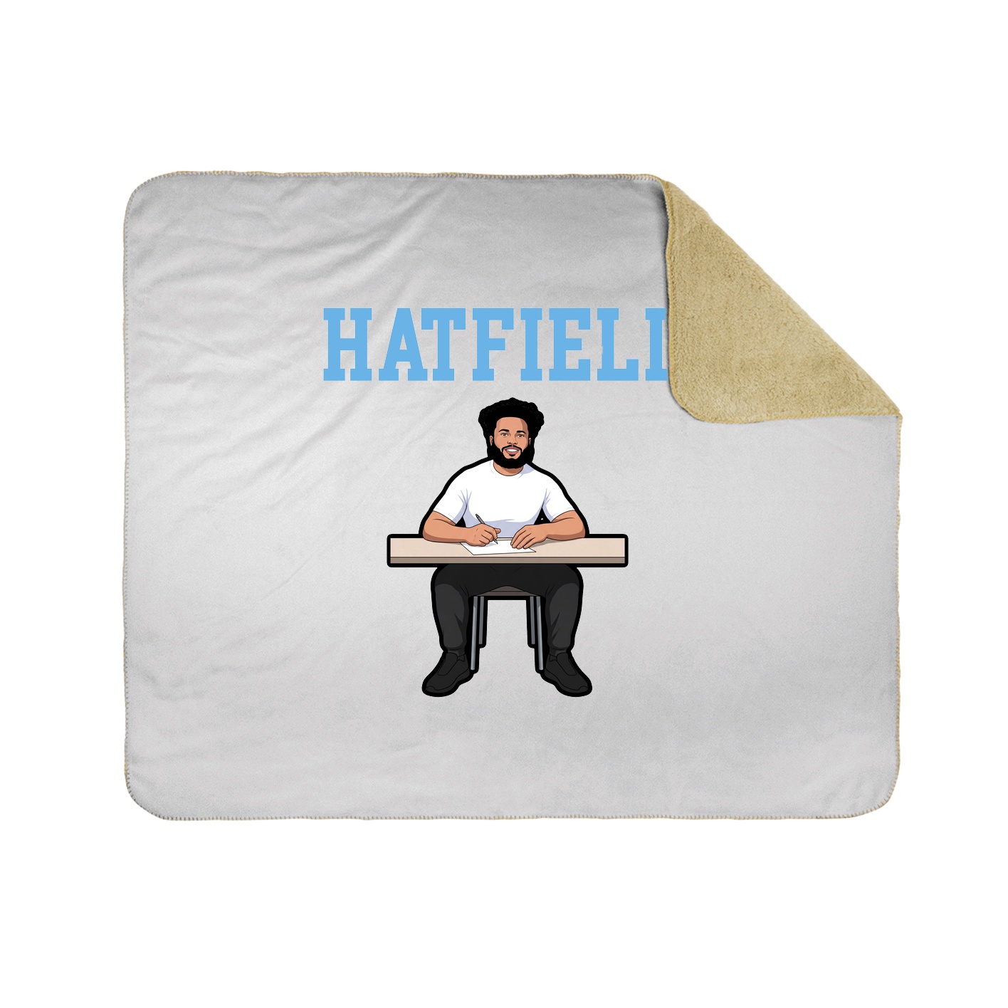 Throw Blanket — Shirsey in White
