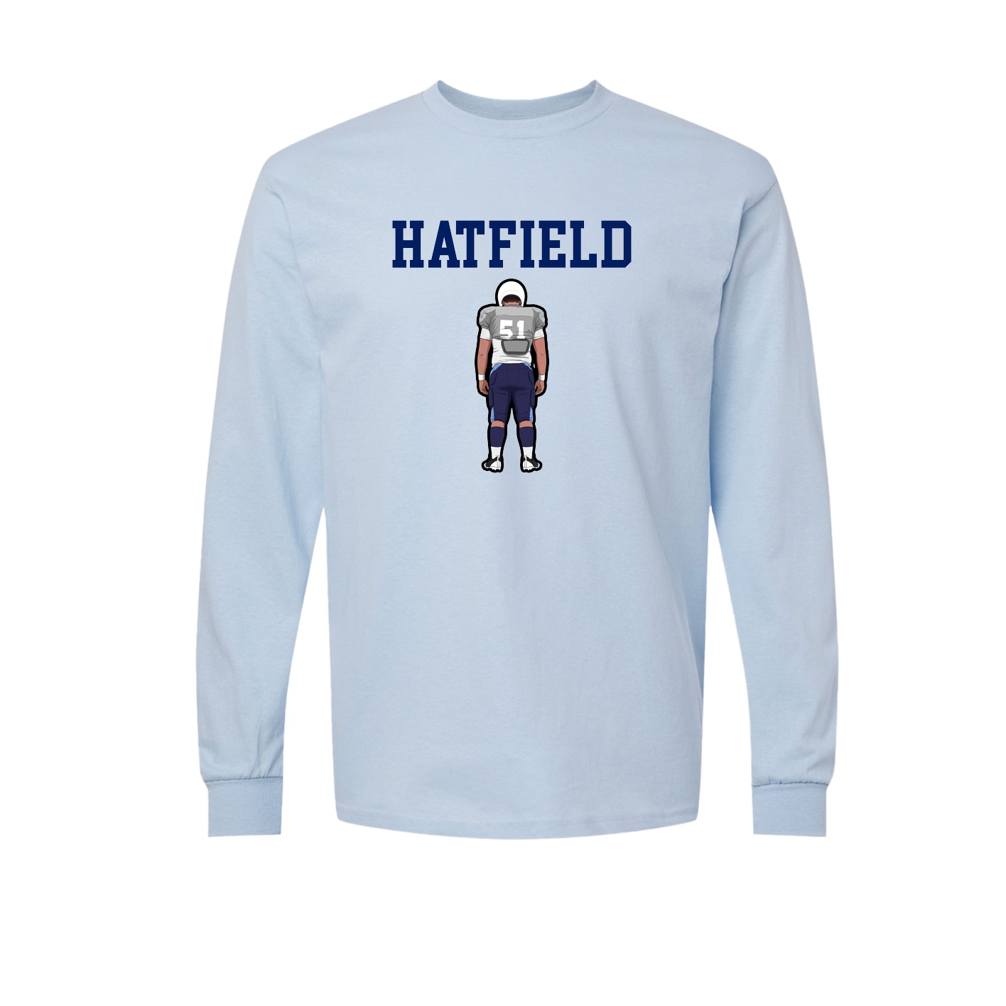 Long Sleeve Tee — Shirsey in Light Blue