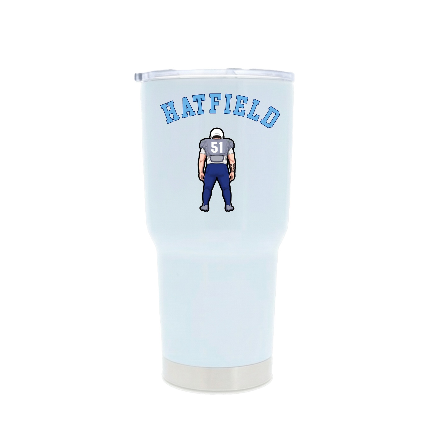 30oz Stainless Steel Tumbler — Shirsey Arch in White