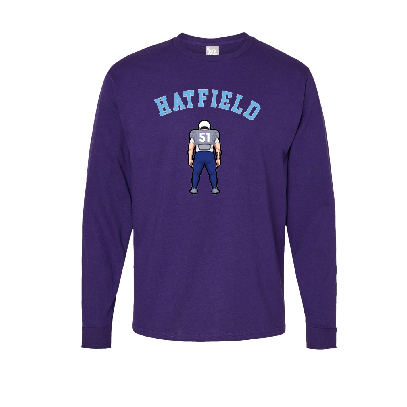 Long Sleeve Tee — Shirsey Arch in Purple