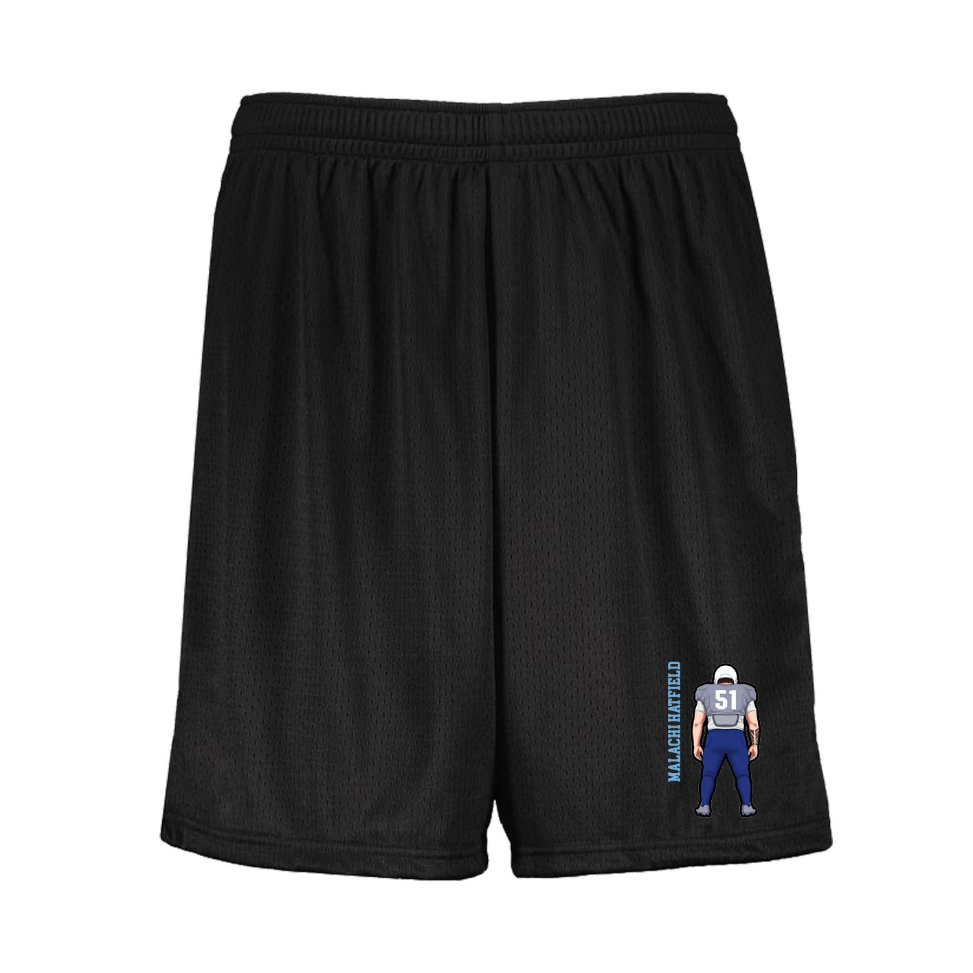 Shorts — Name Vertical in Black