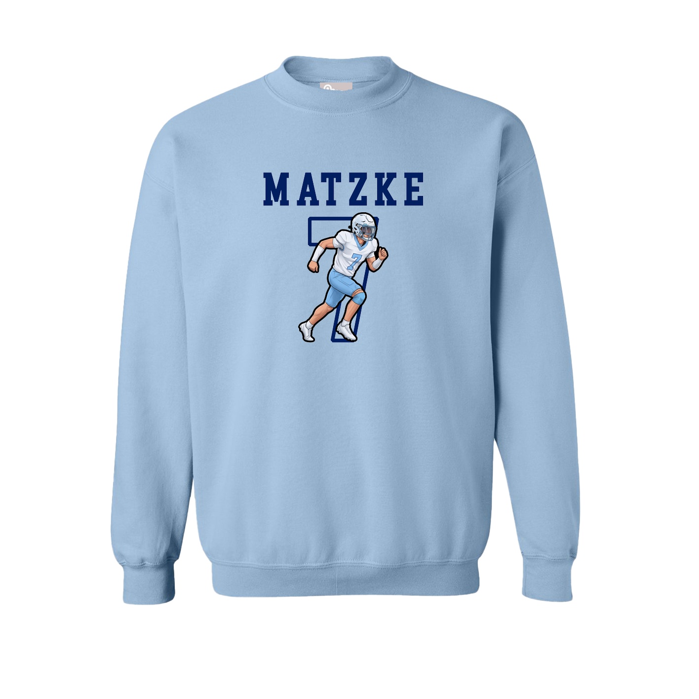 Fleece Crew — Shirsey in Light Blue