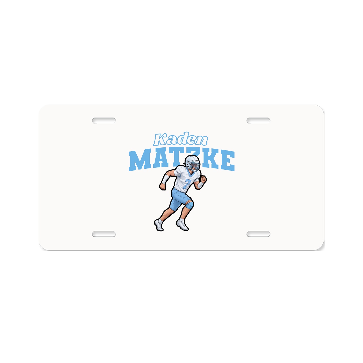 License Plate — Name Arch in Classic