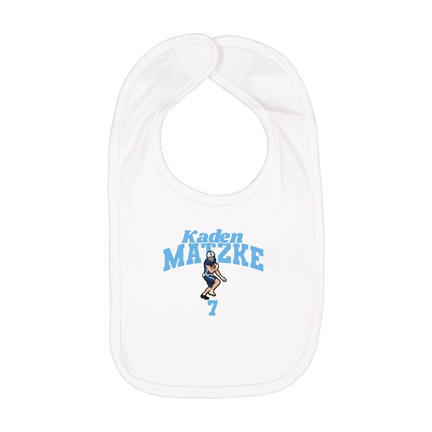Infant Bib — Signature Arch in White