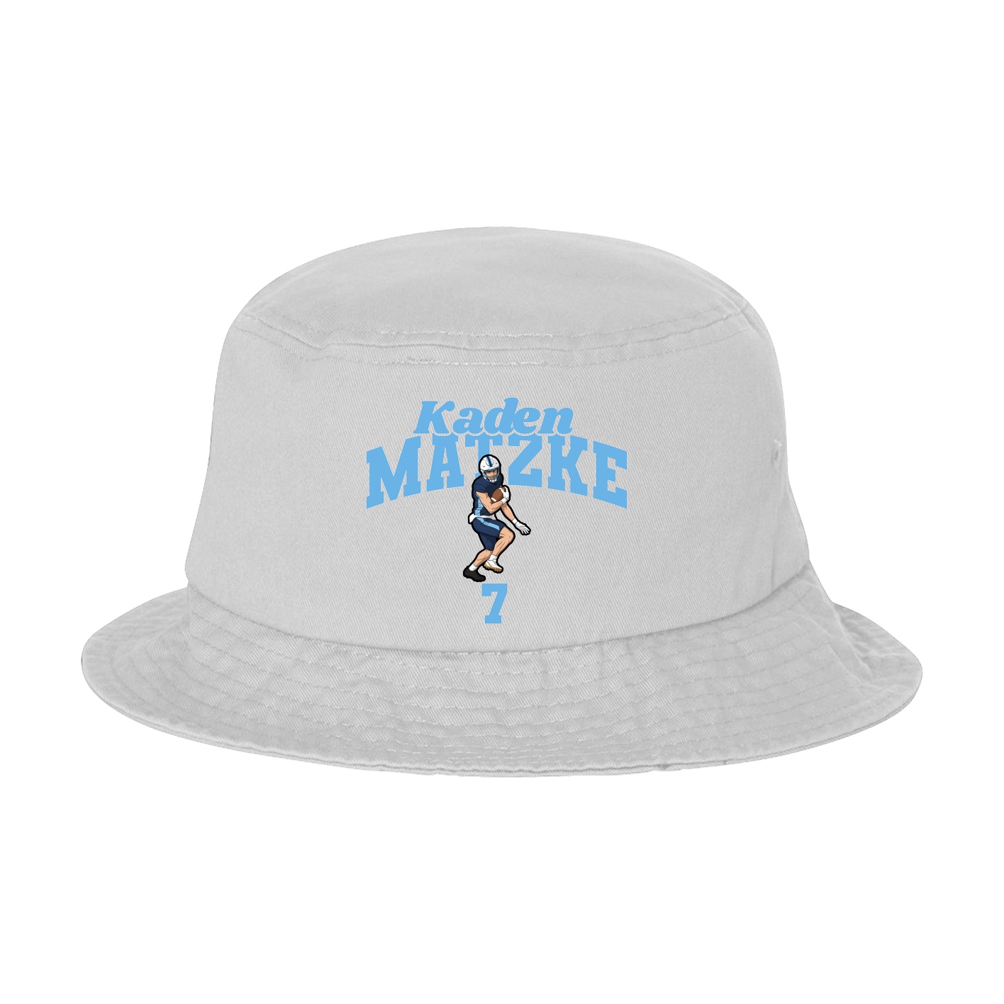 Bucket Cap — Signature Arch in White