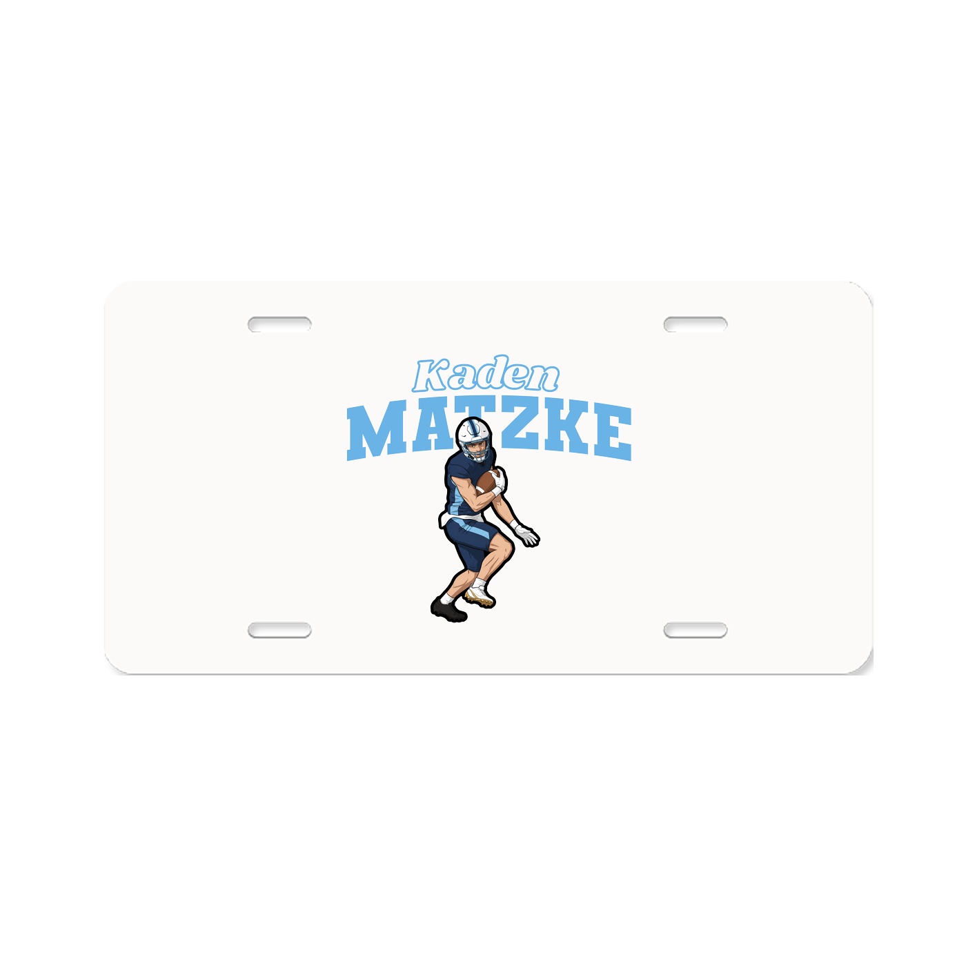 License Plate — Name Arch in Classic