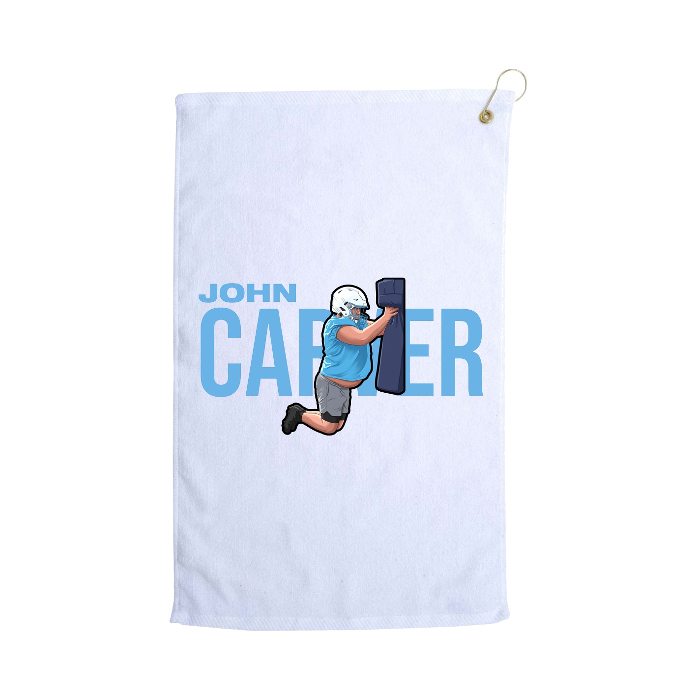 Golf Towel — Player Name in White