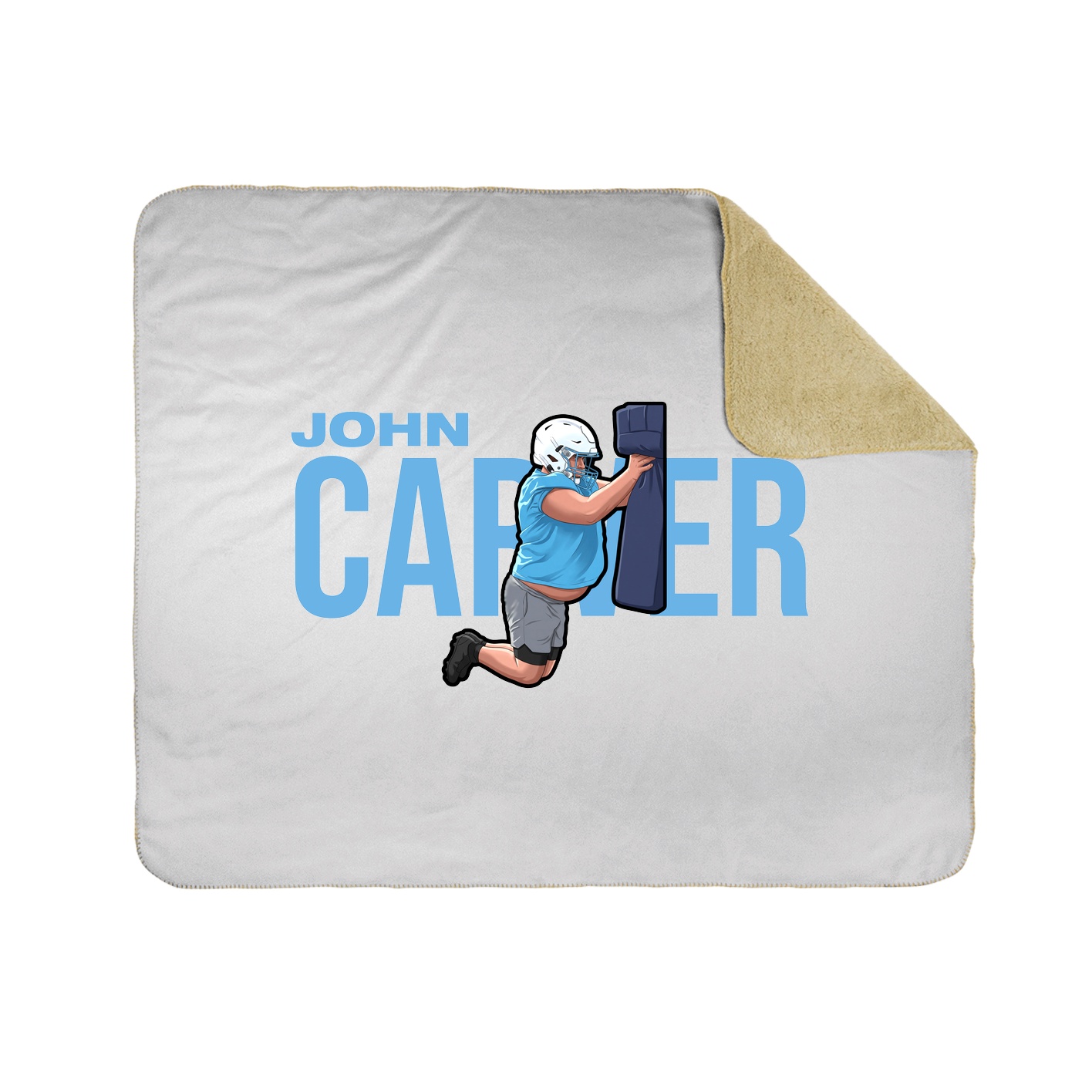 Throw Blanket — Player Name in White